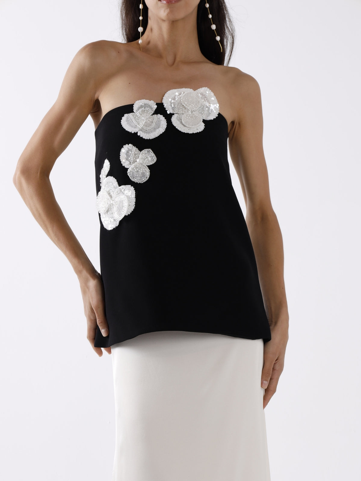 ORCHID TOP - BLACK