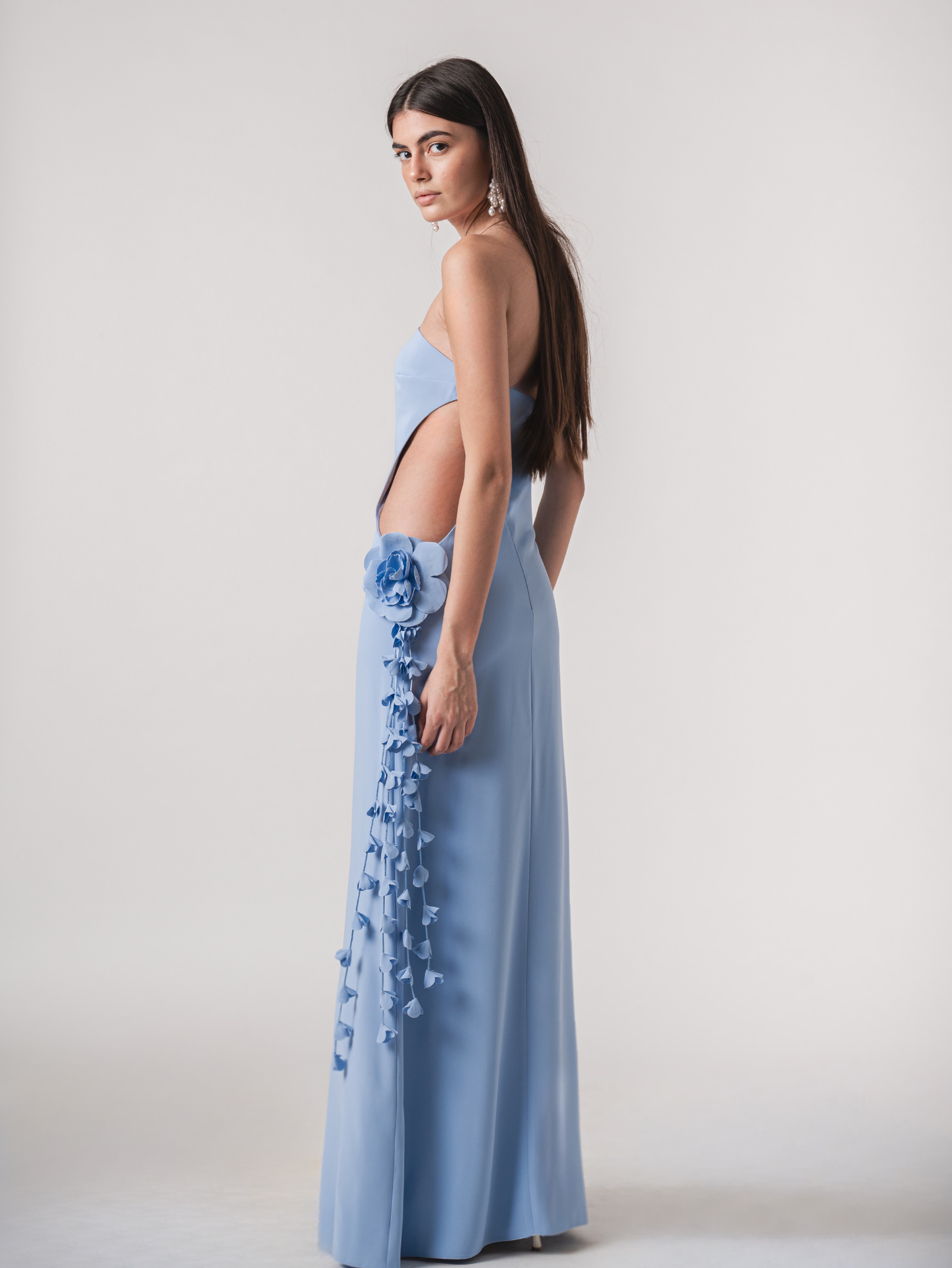 ISLA MAXI DRESS - POWDER BLUE