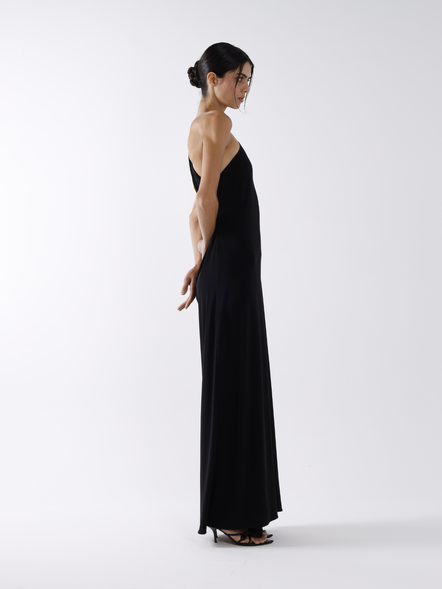 LADYBUG MAXI DRESS - BLACK AND WHITE
