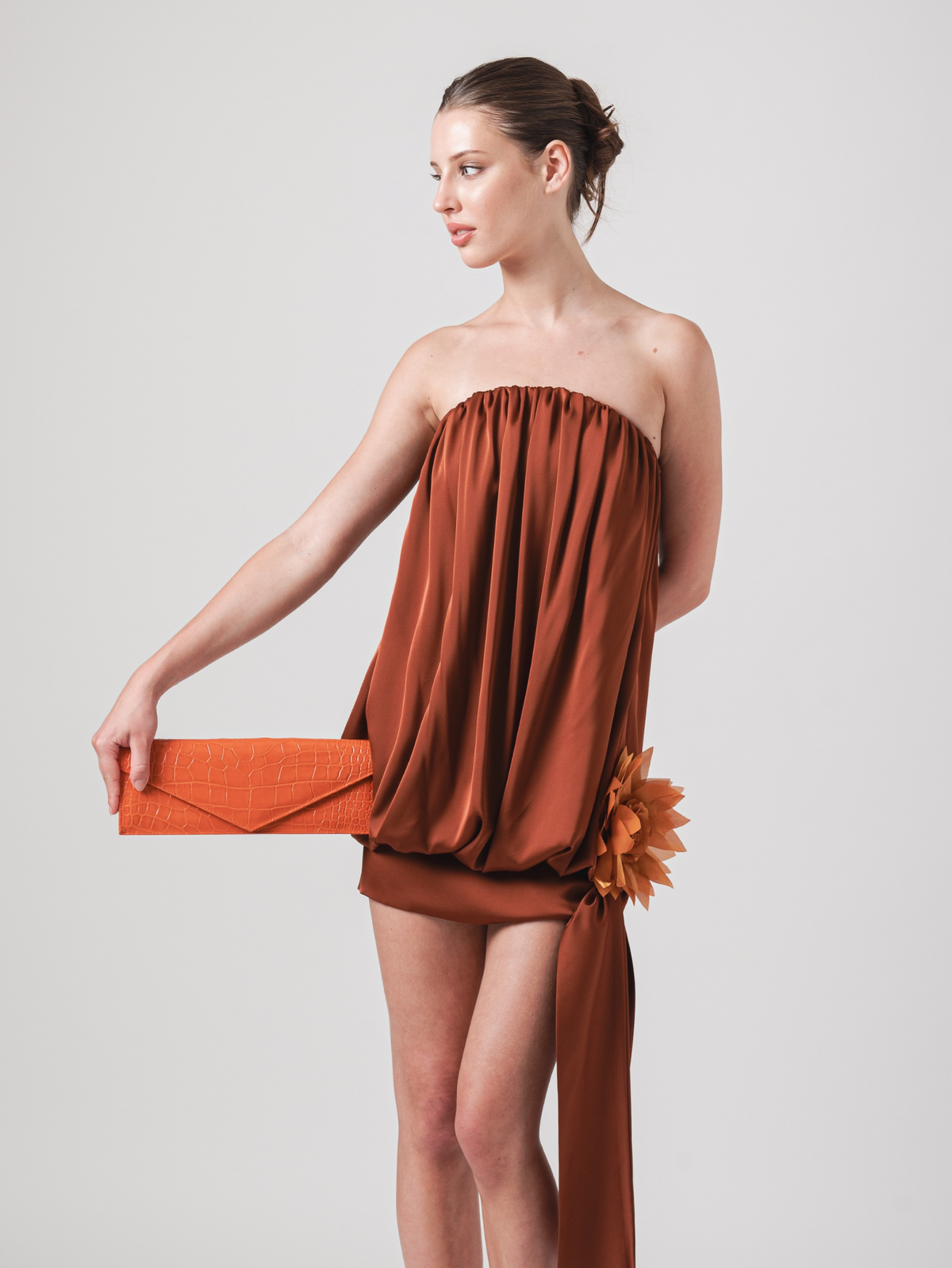 CLOÉ MINI DRESS - TERRACOTTA
