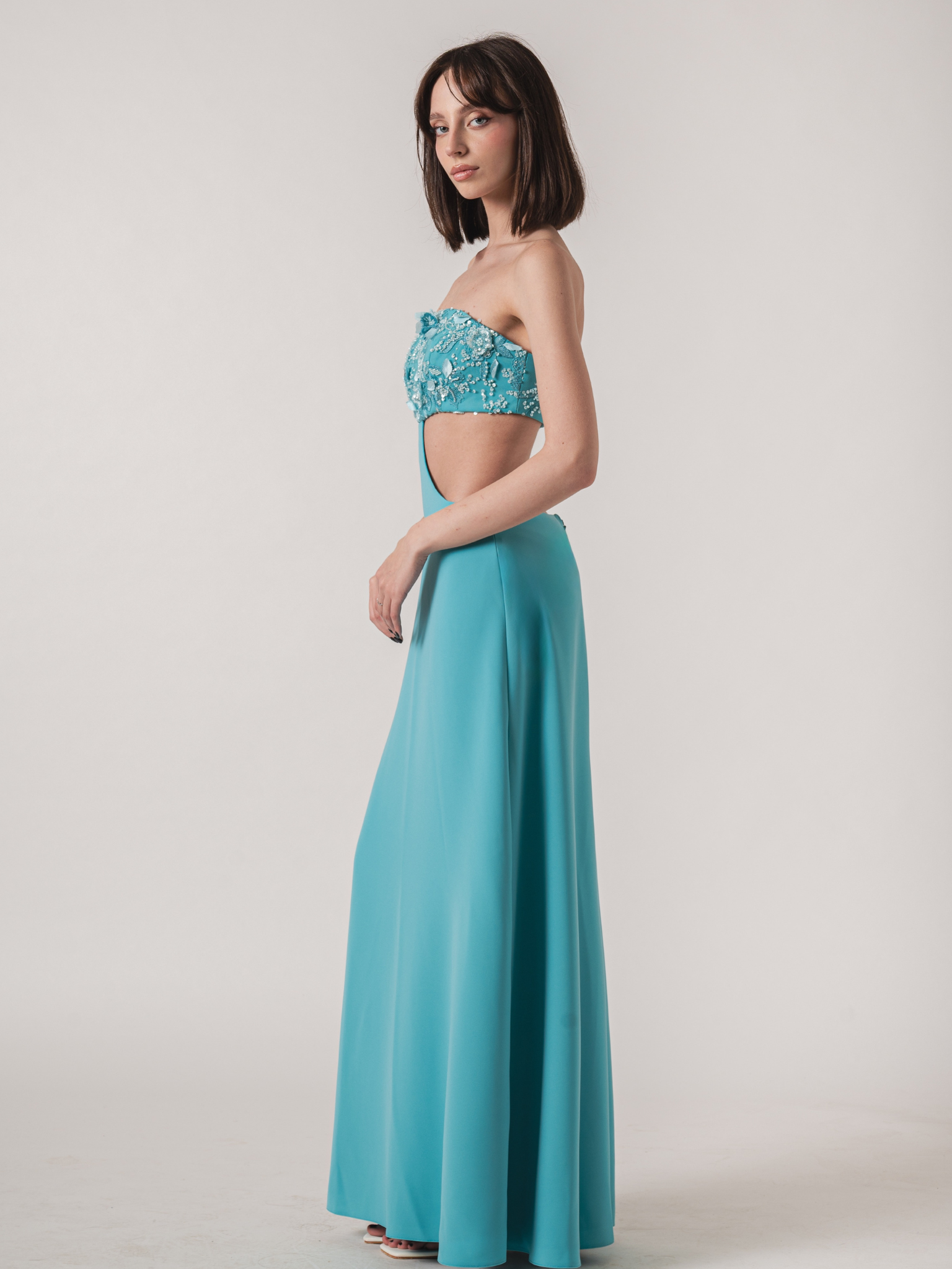 ESTE MAXI DRESS - TURQUOISE