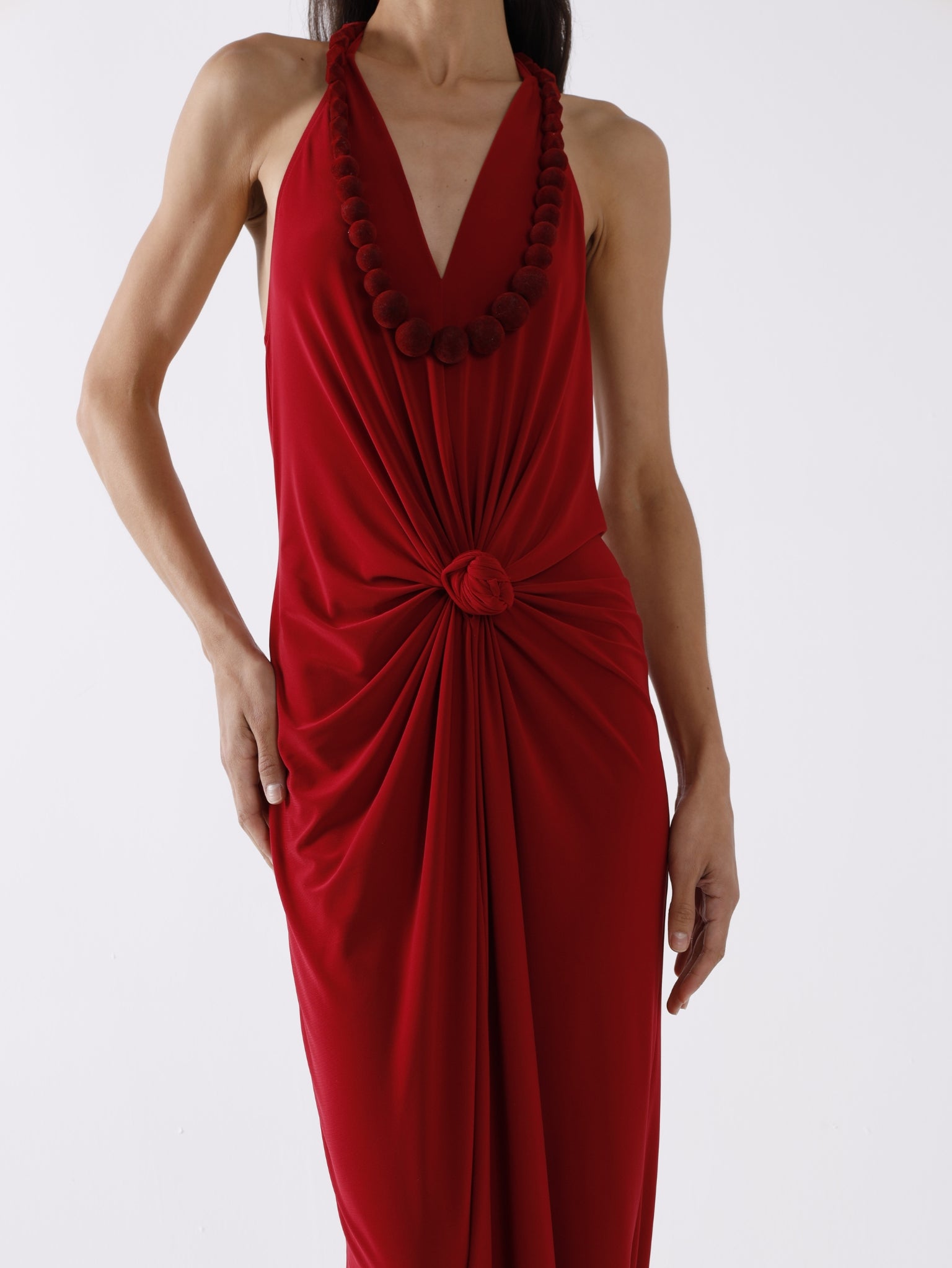 TIDE MAXI DRESS - MOSTO RED