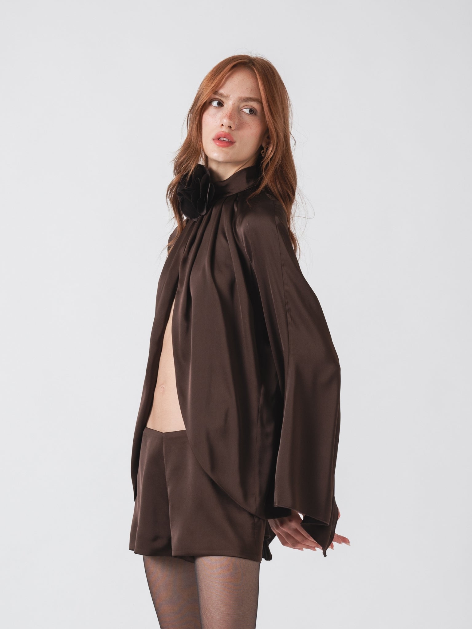 LYRA TOP - CHOCOLATE