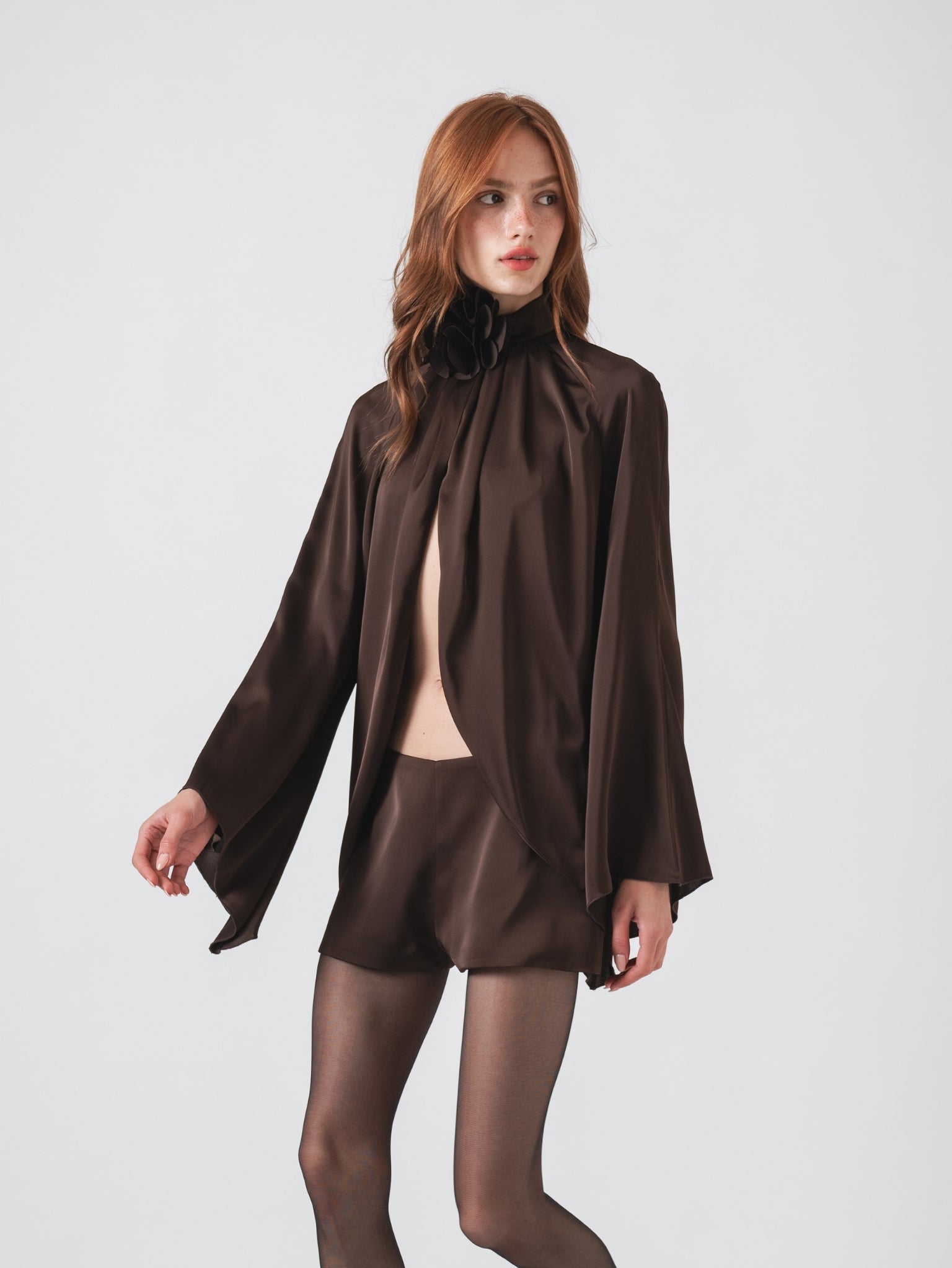 LYRA TOP - CHOCOLATE