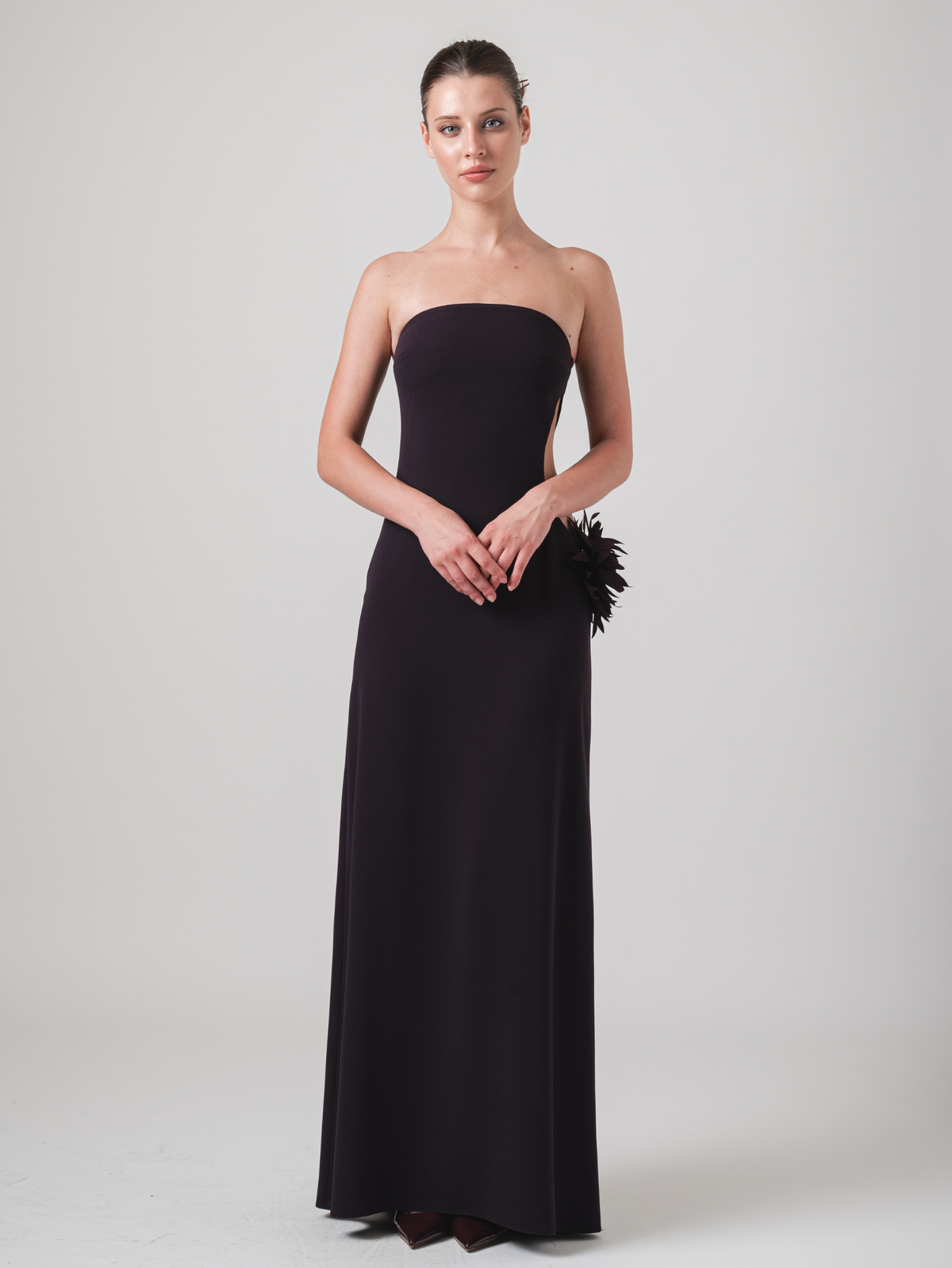 ISLA MAXI DRESS - AUBERGINE