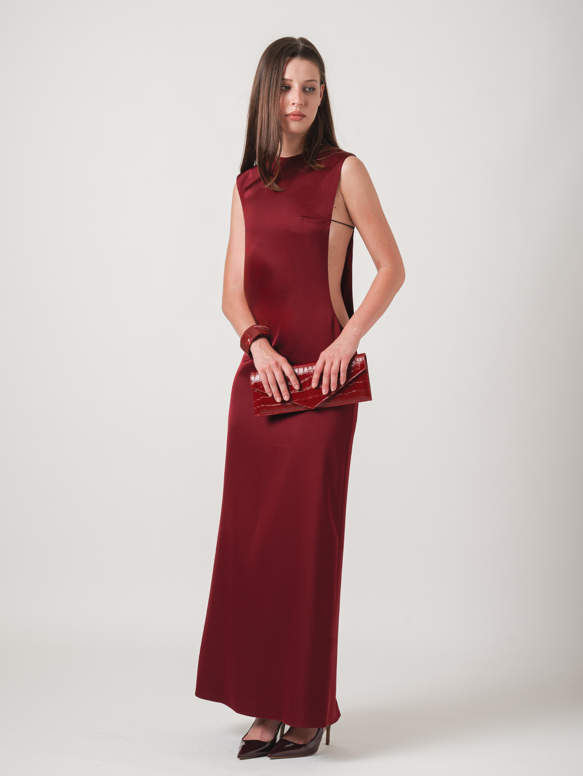 LIRA MAXI DRESS - WINE