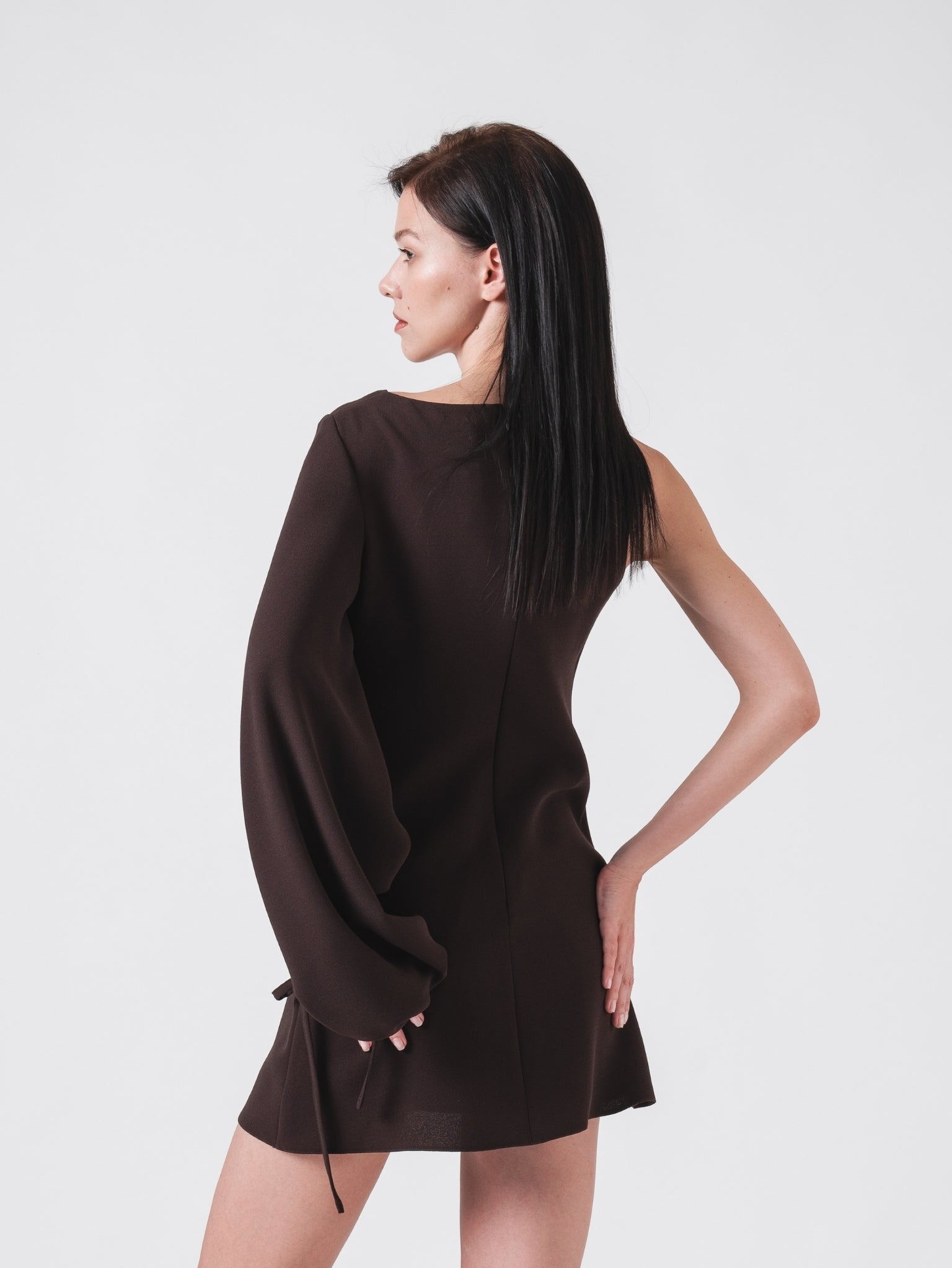 UNI MINI DRESS - CHOCOLATE