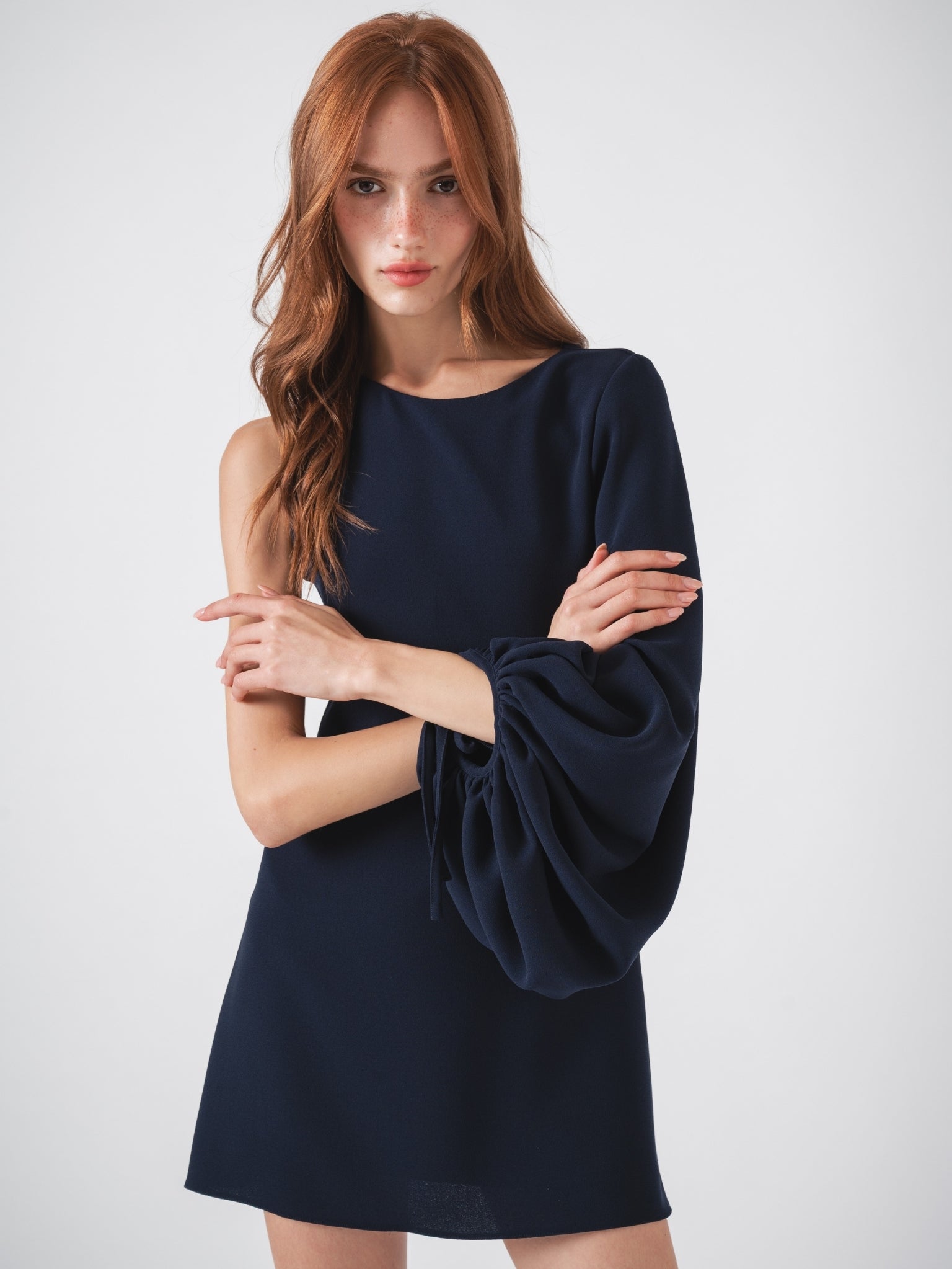 UNI MINI DRESS - NAVY