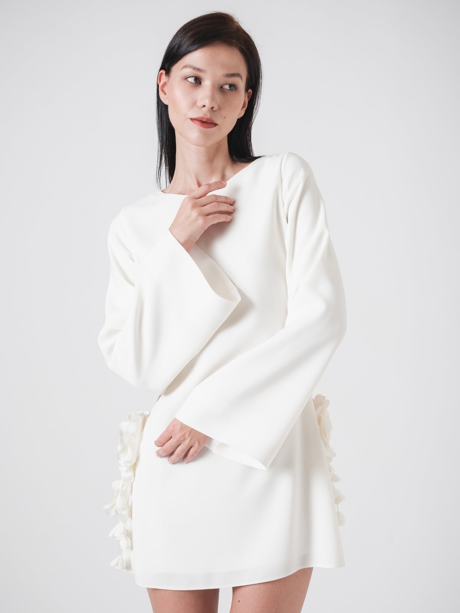 DAHLIA MINI DRESS - OFF WHITE