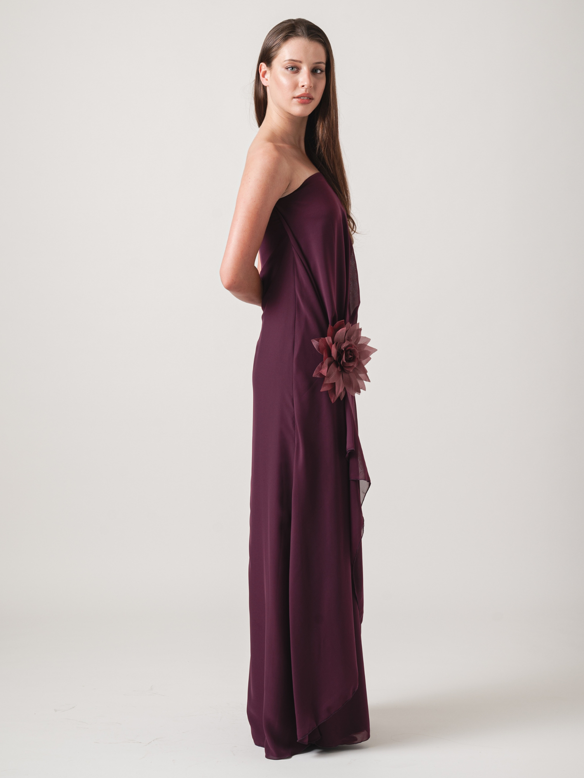 AMALIA MAXI DRESS - PLUM