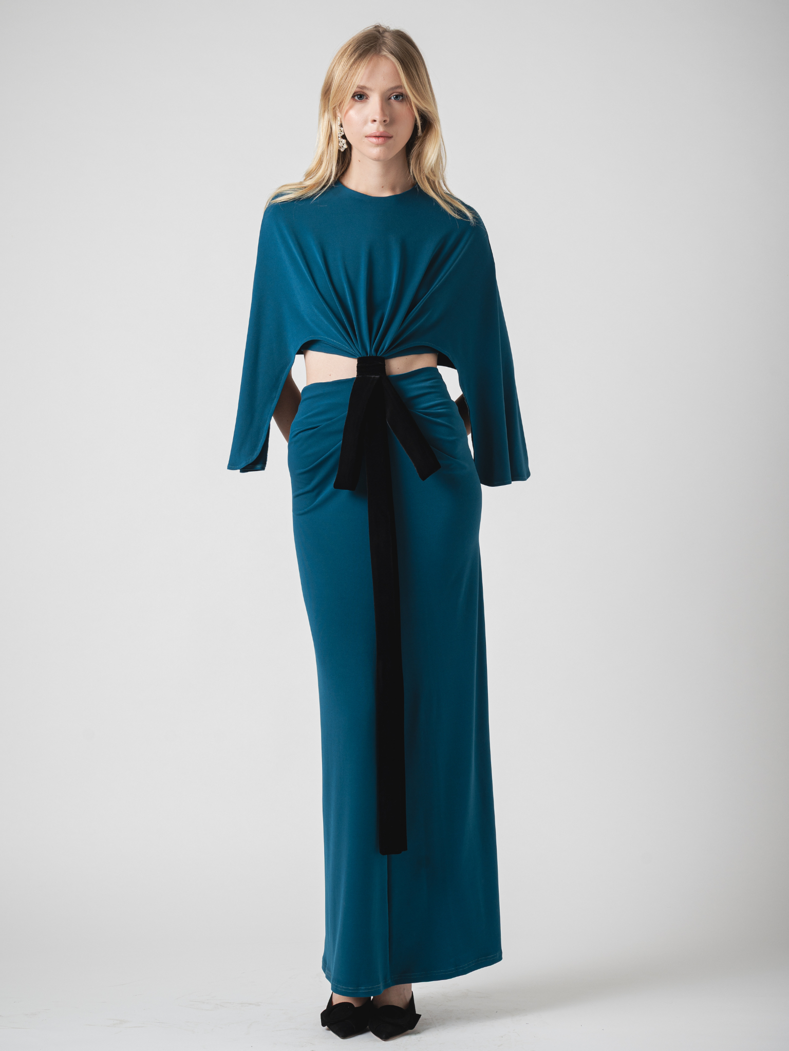 SOLENE MAXI DRESS - TEAL