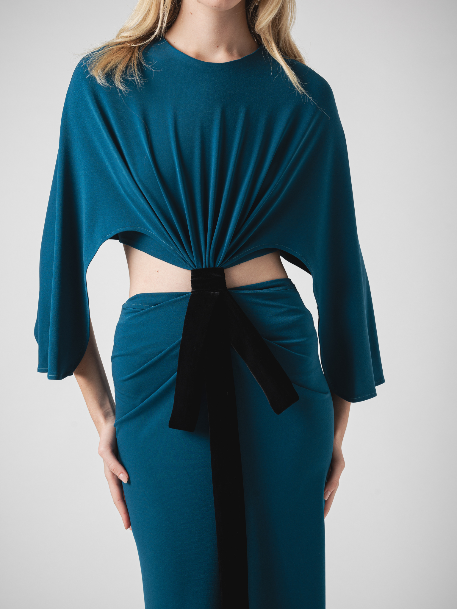 SOLENE MAXI DRESS - TEAL