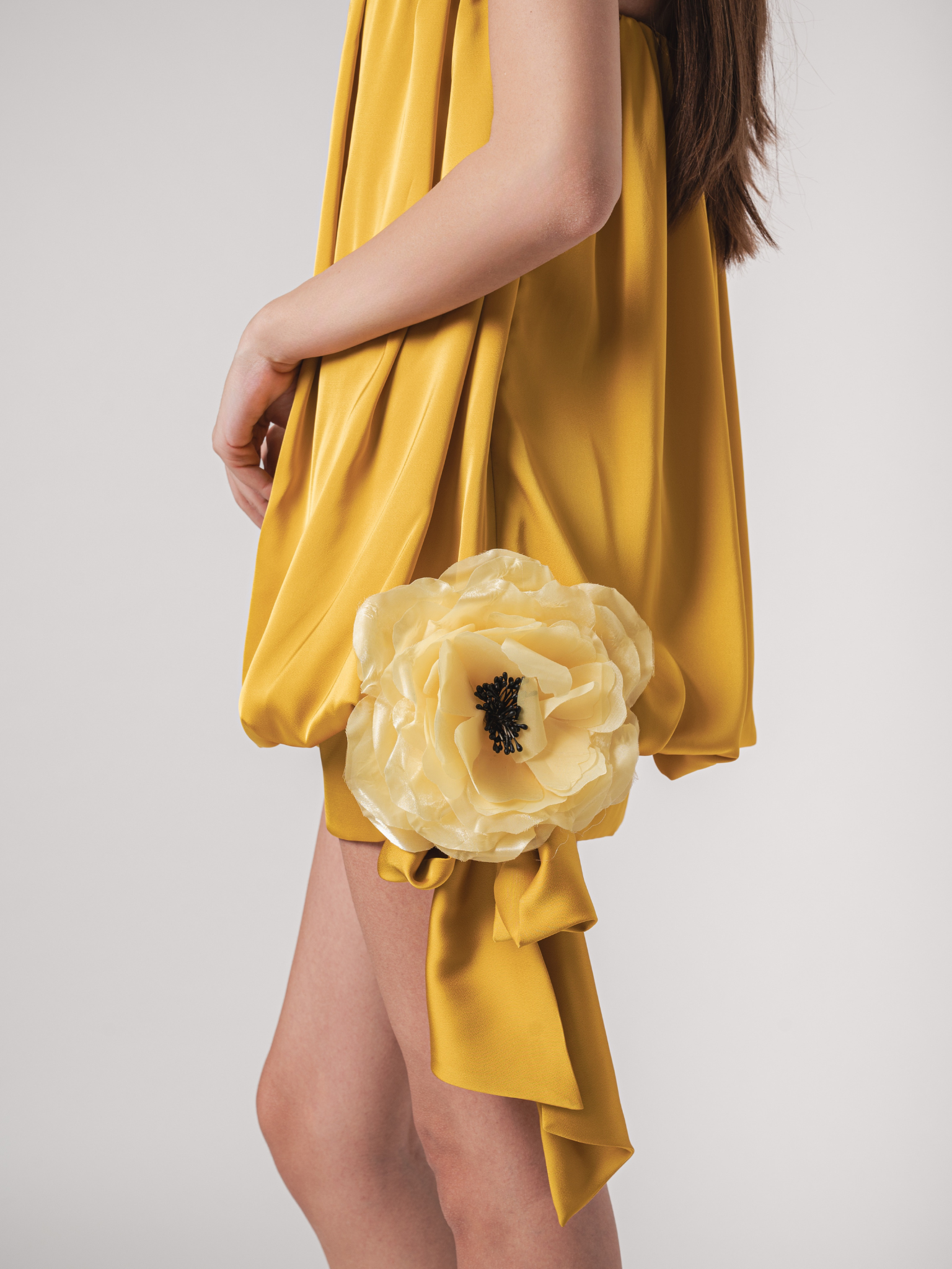 CLOÉ MINI DRESS - OCHRE