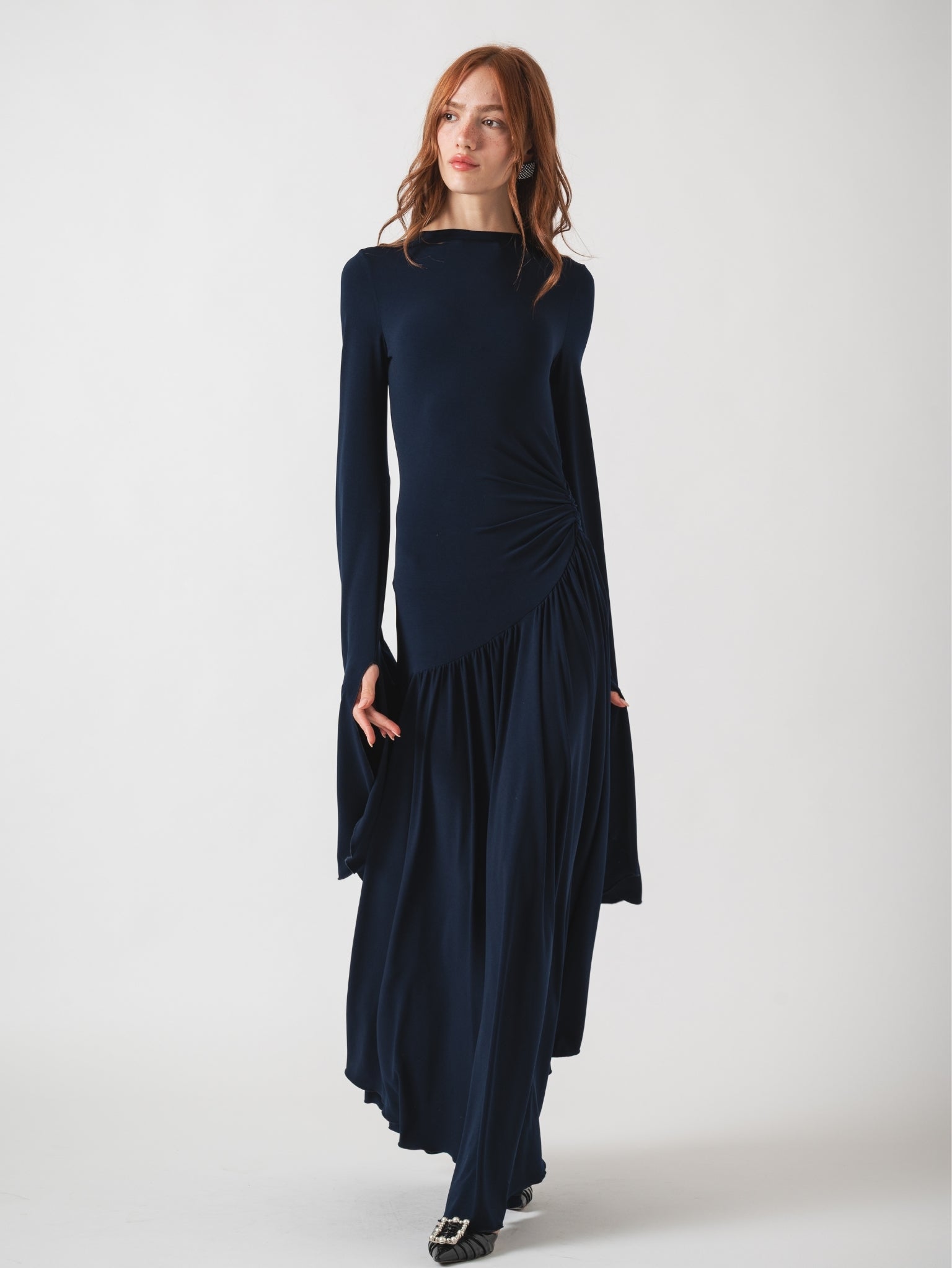 DOVE MAXI DRESS - NAVY