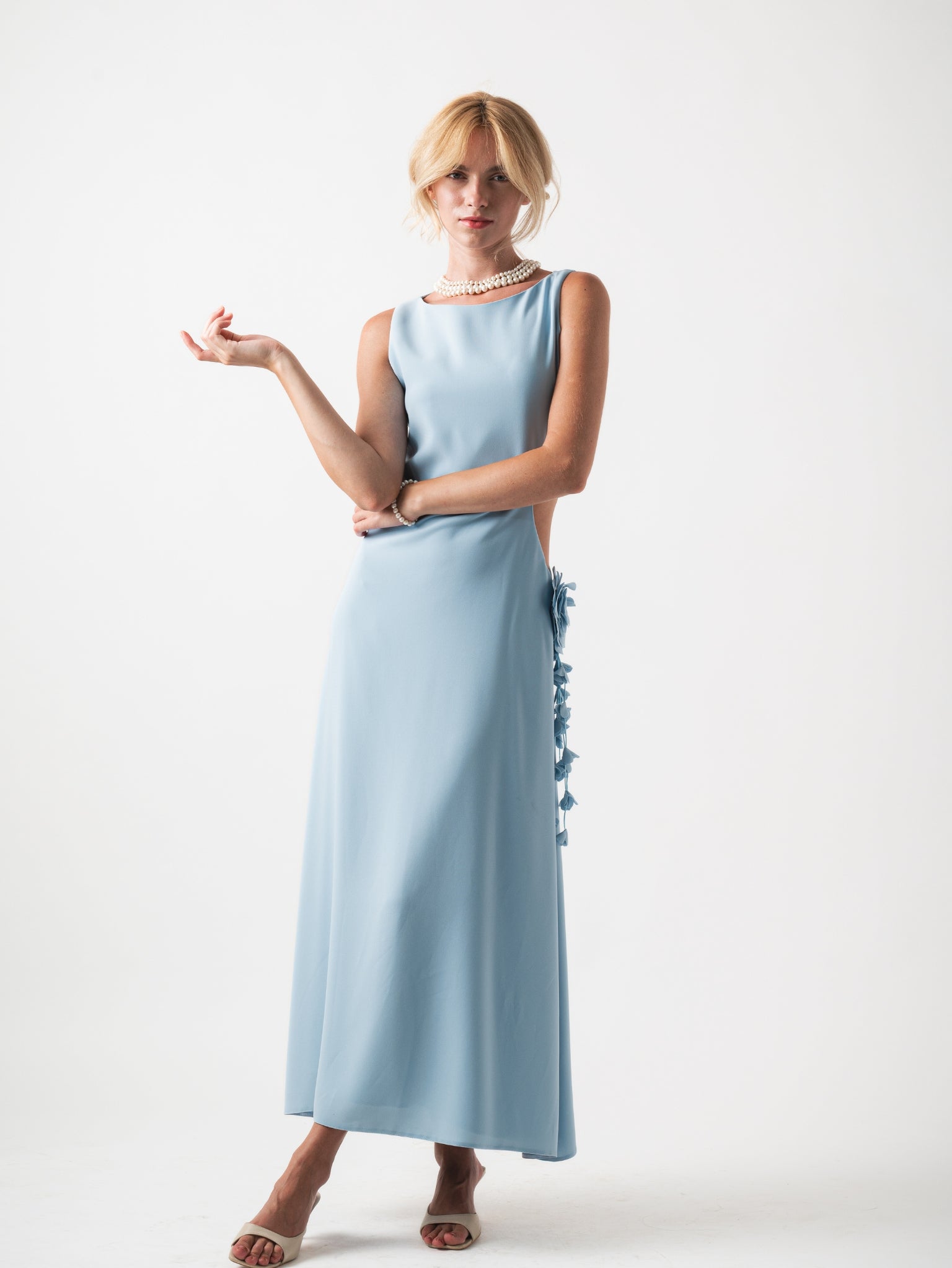 IRIS MAXI DRESS - BLUE