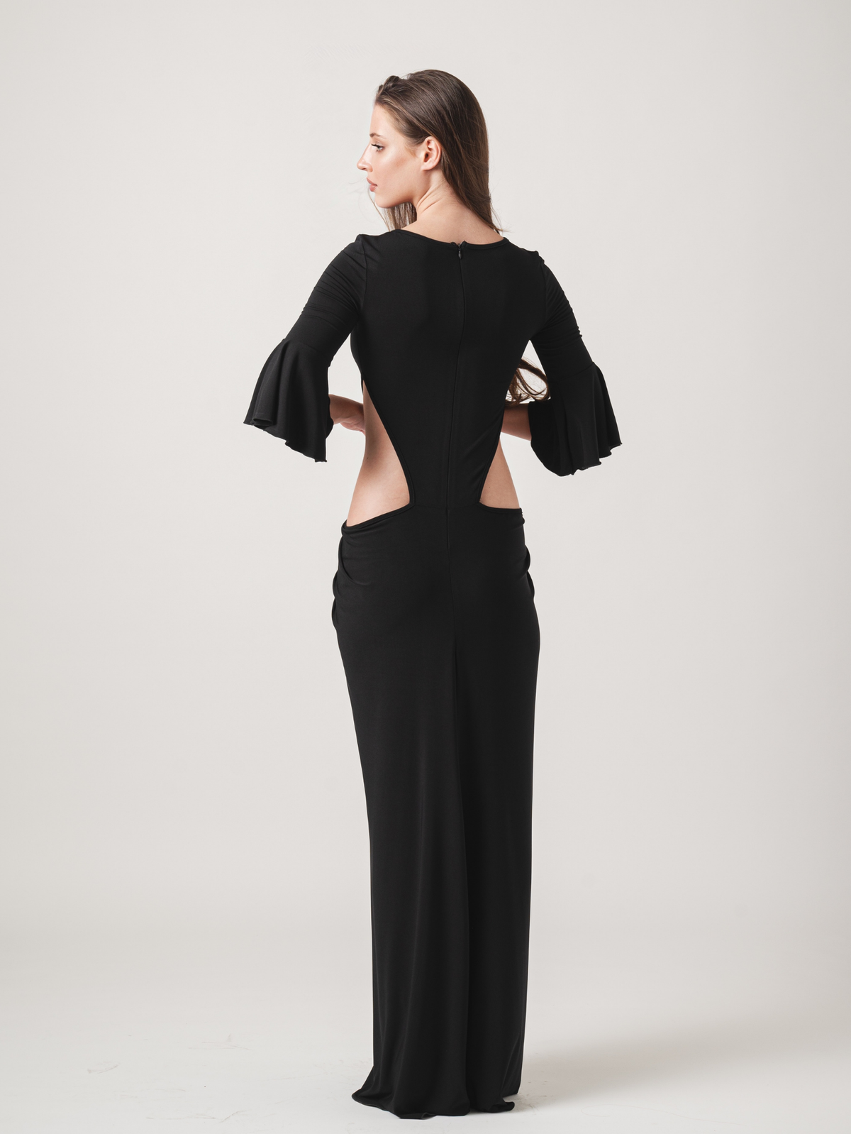LIVIA MAXI DRESS - BLACK & WHITE