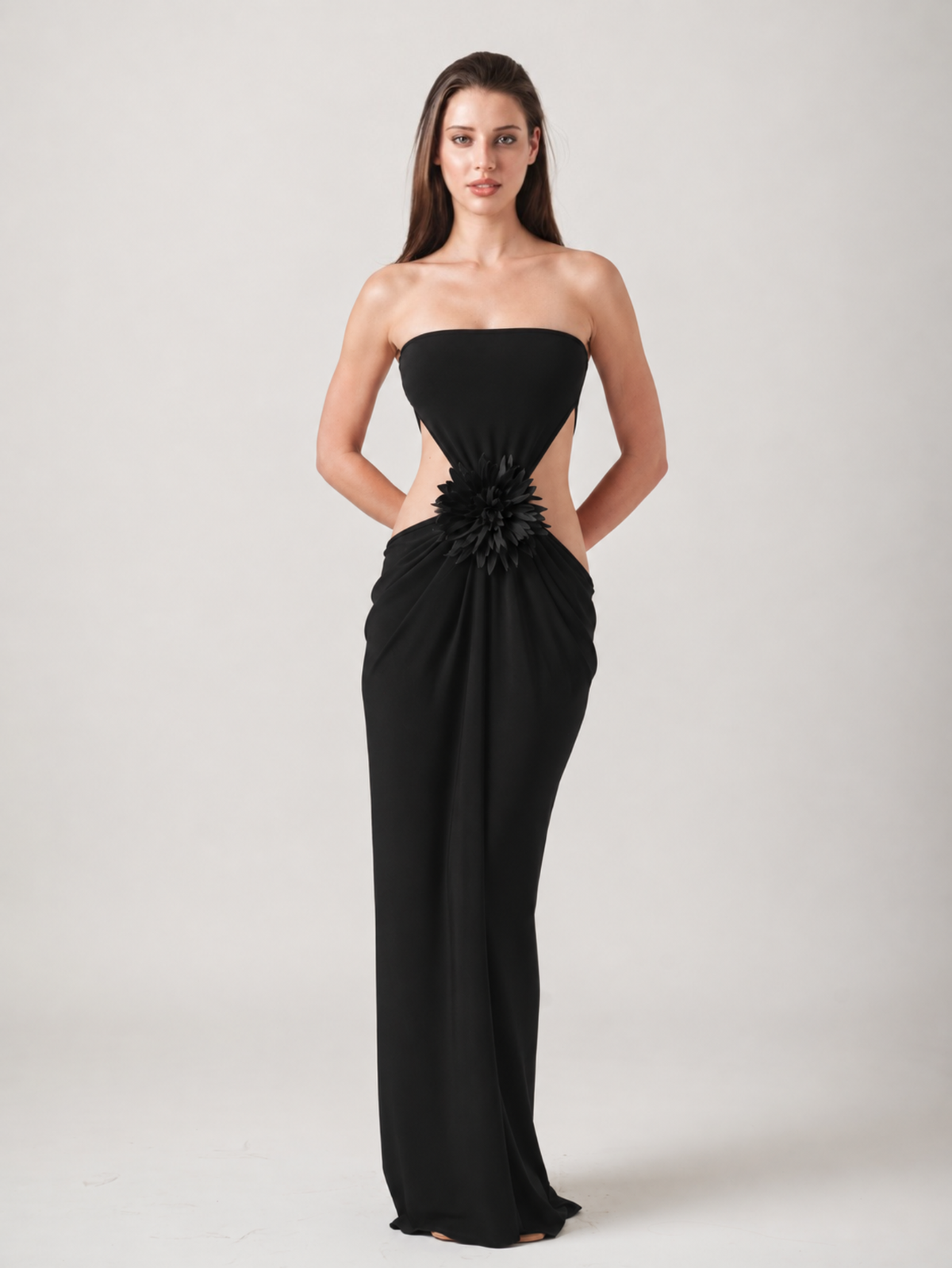 ZOLA MAXI DRESS - BLACK