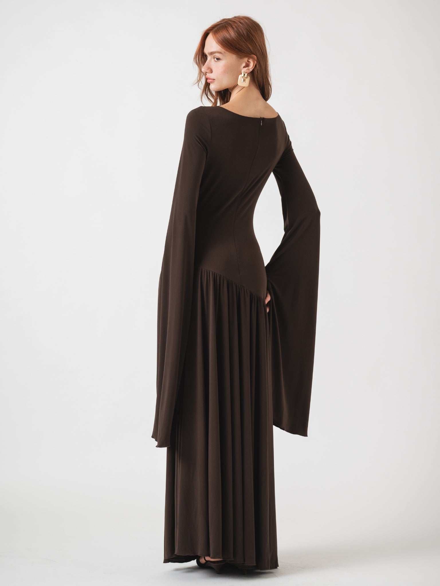 DOVE MAXI DRESS - BROWN