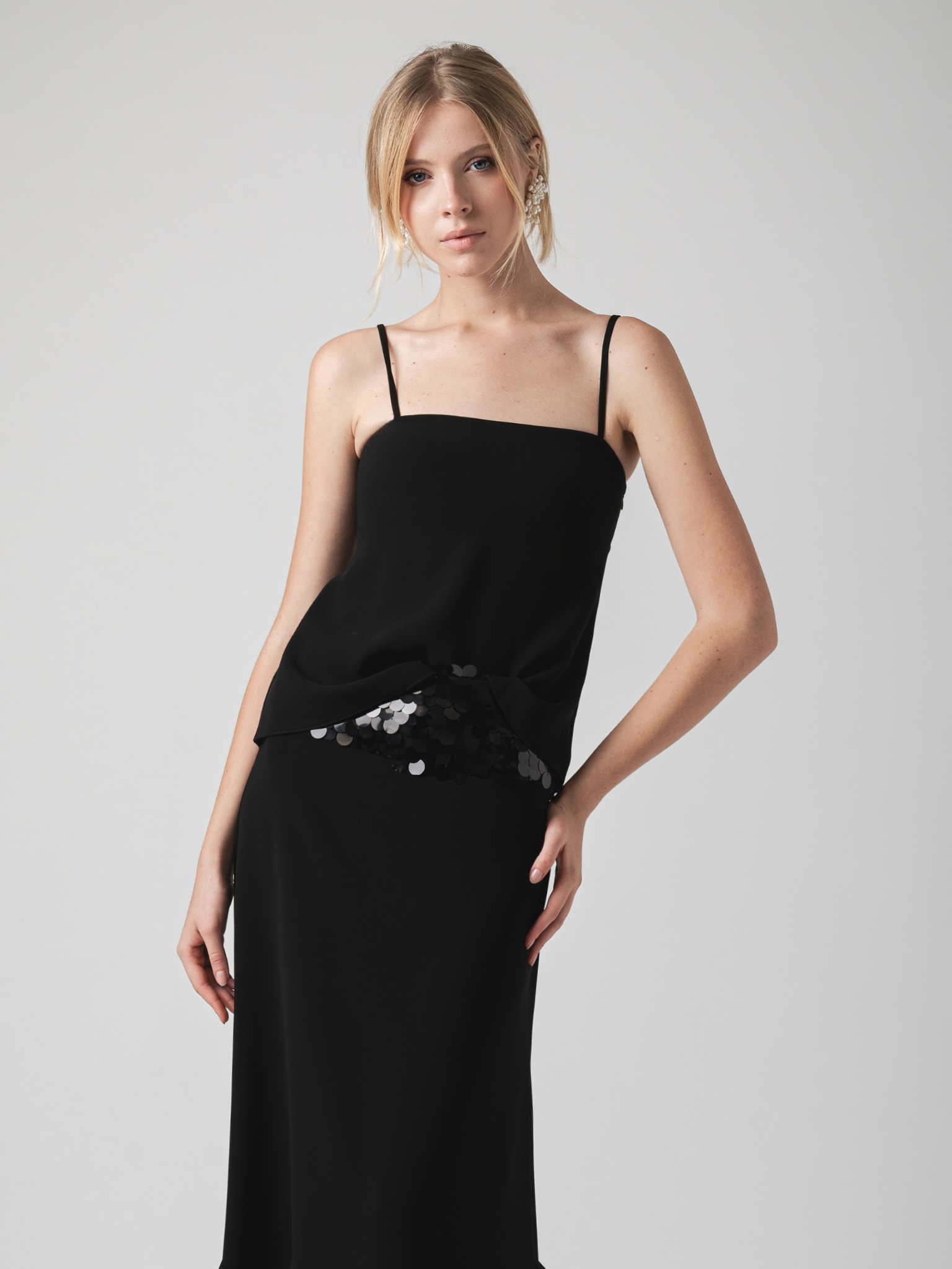 ELLE CAMISOLE TOP - BLACK