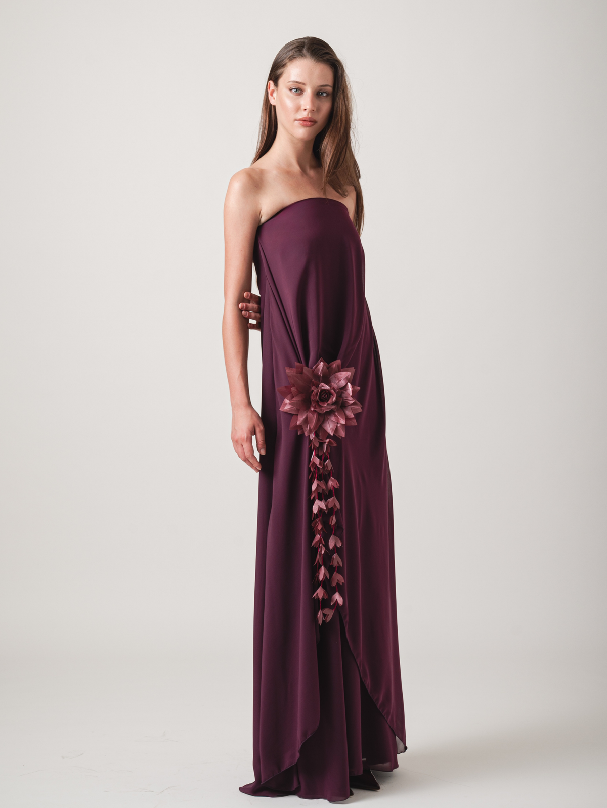AMALIA MAXI DRESS - PLUM