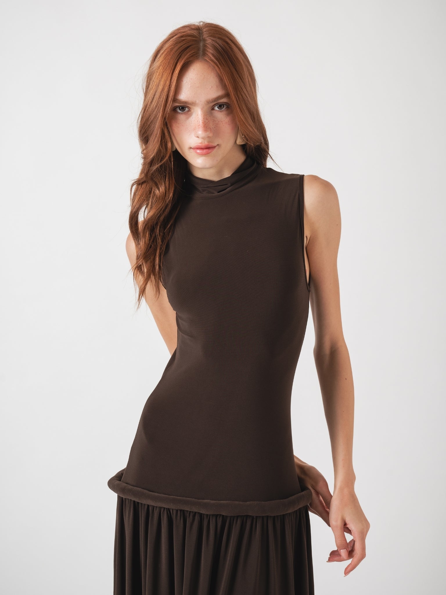 ÉLODIE MAXI DRESS - CHOCOLATE