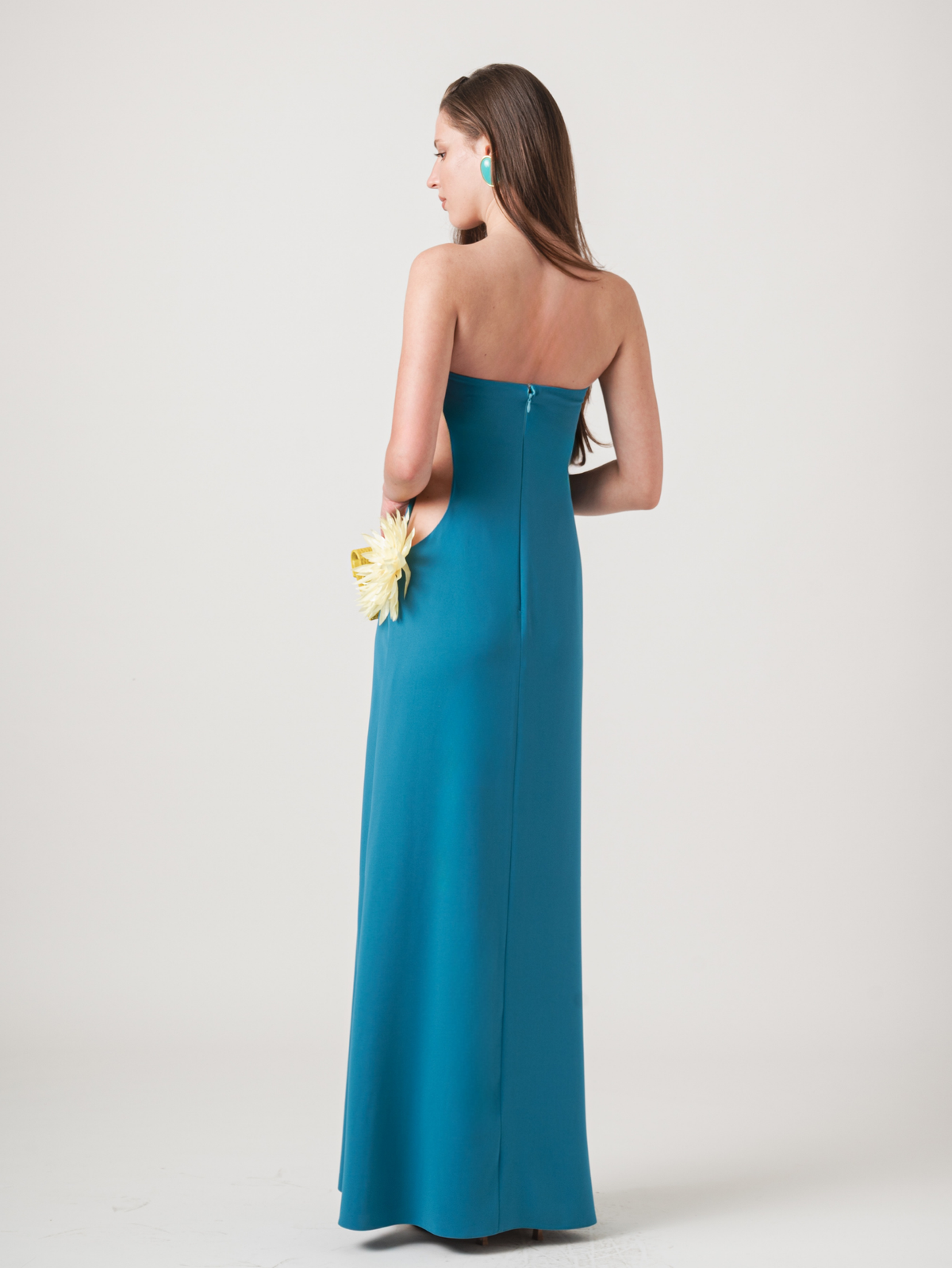 ISLA MAXI DRESS - TEAL & LEMON YELLOW