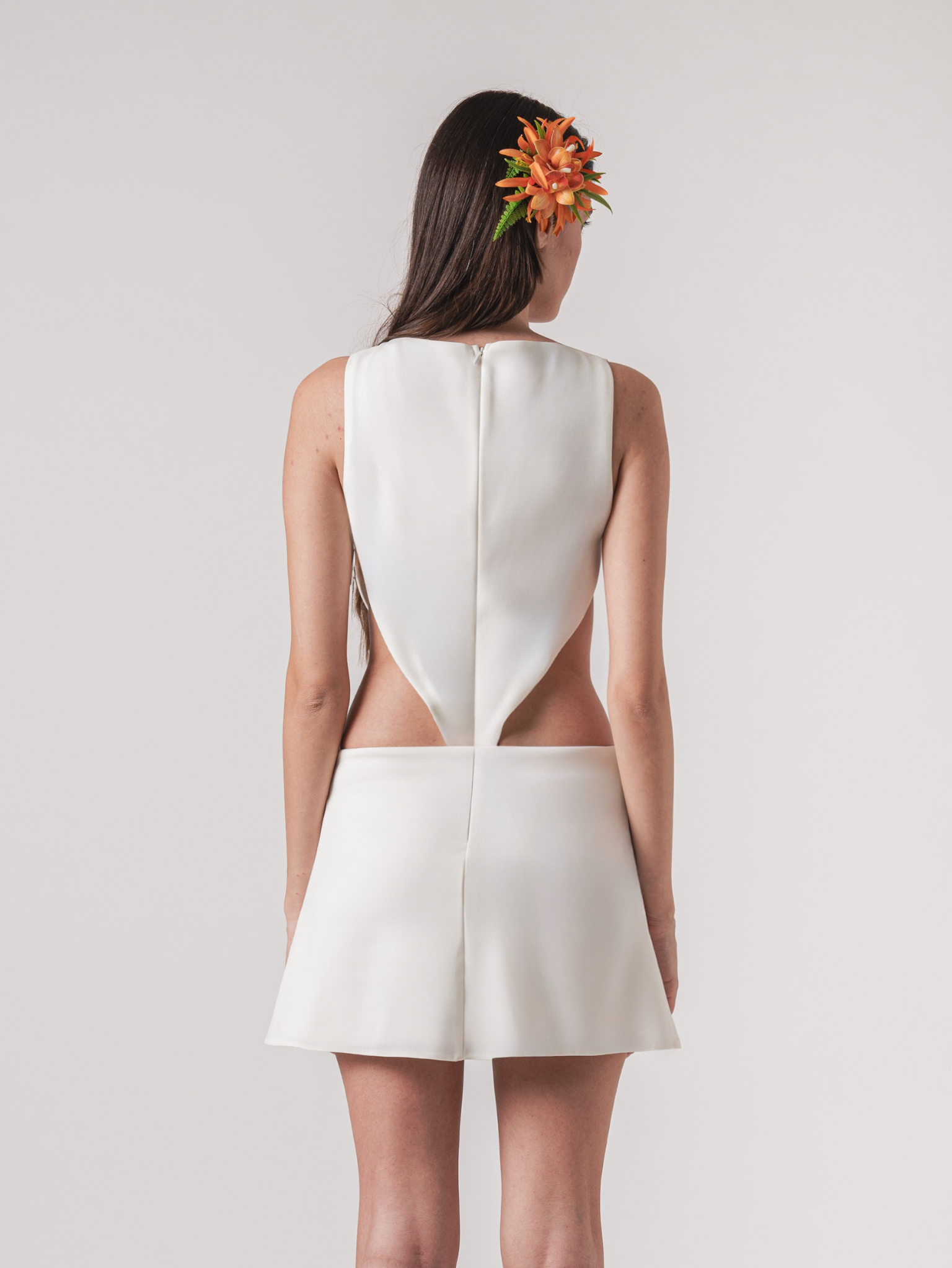 SOFIA MINI DRESS - OFF WHITE