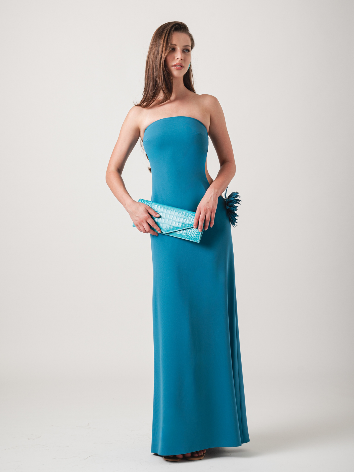 ISLA MAXI DRESS - TEAL