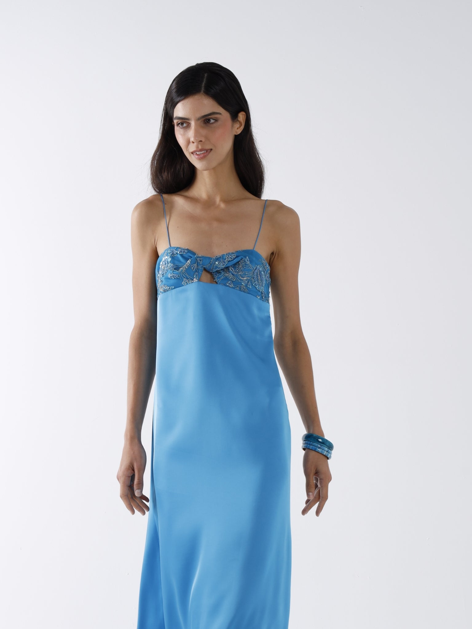 NECTAR MAXI DRESS - TURQUOISE