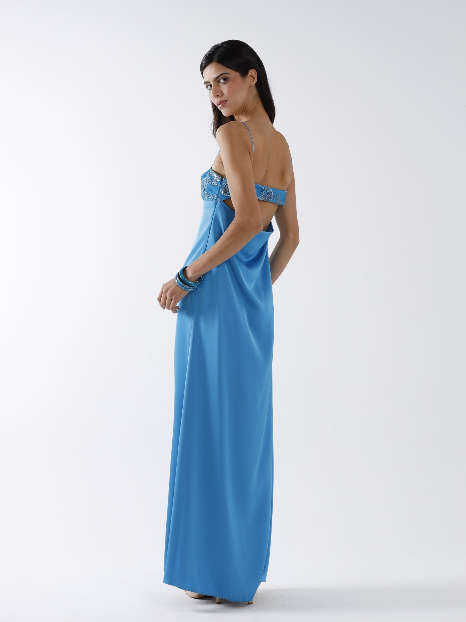 NECTAR MAXI DRESS - TURQUOISE