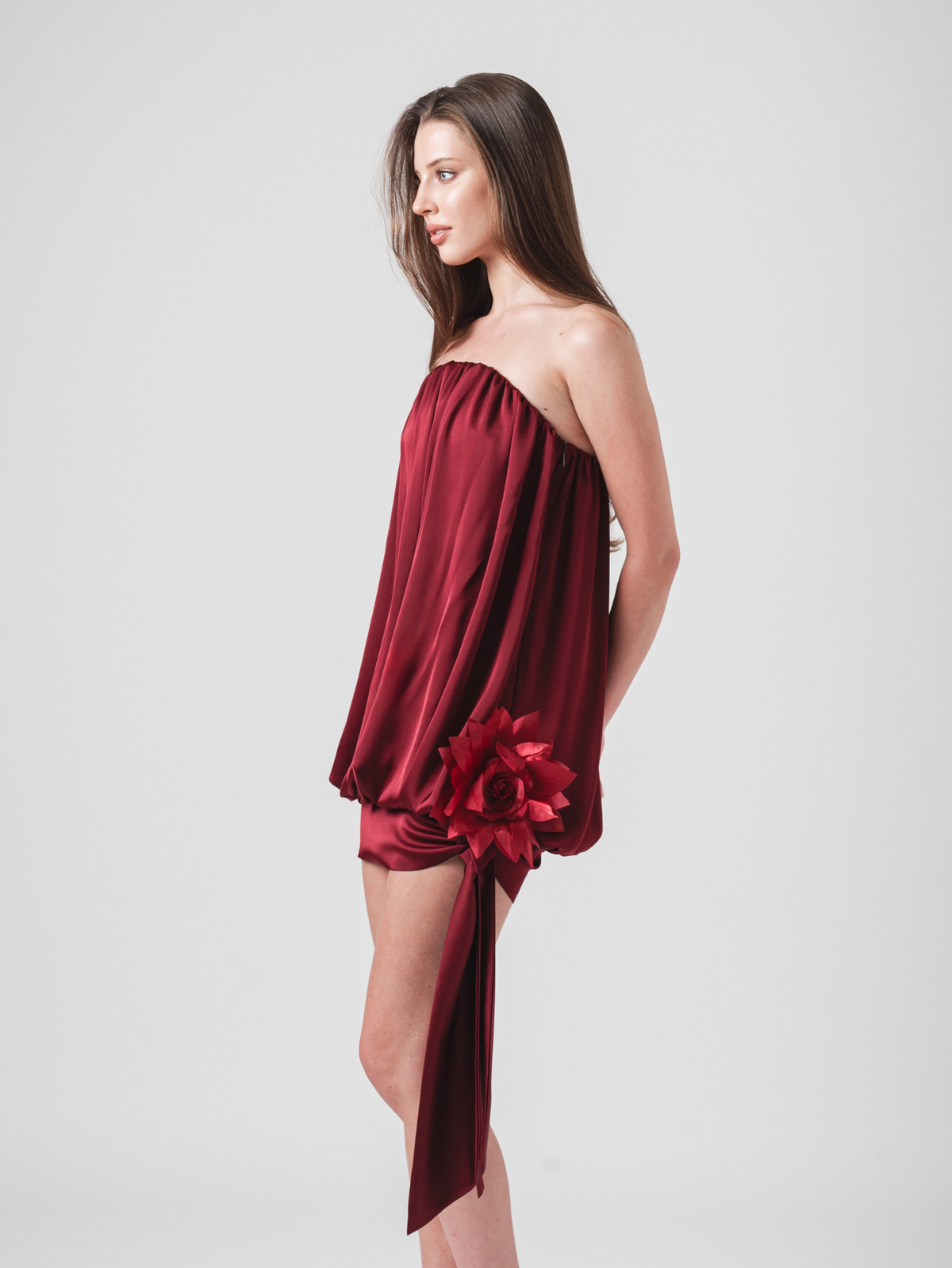 CLOÉ MINI DRESS - WINE