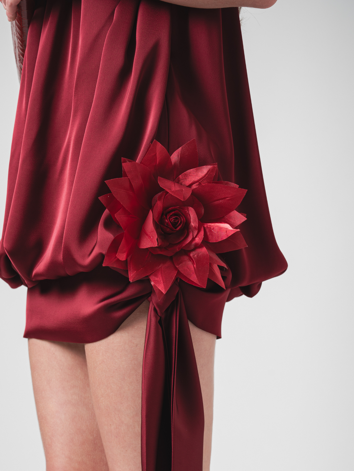 CLOÉ MINI DRESS - WINE