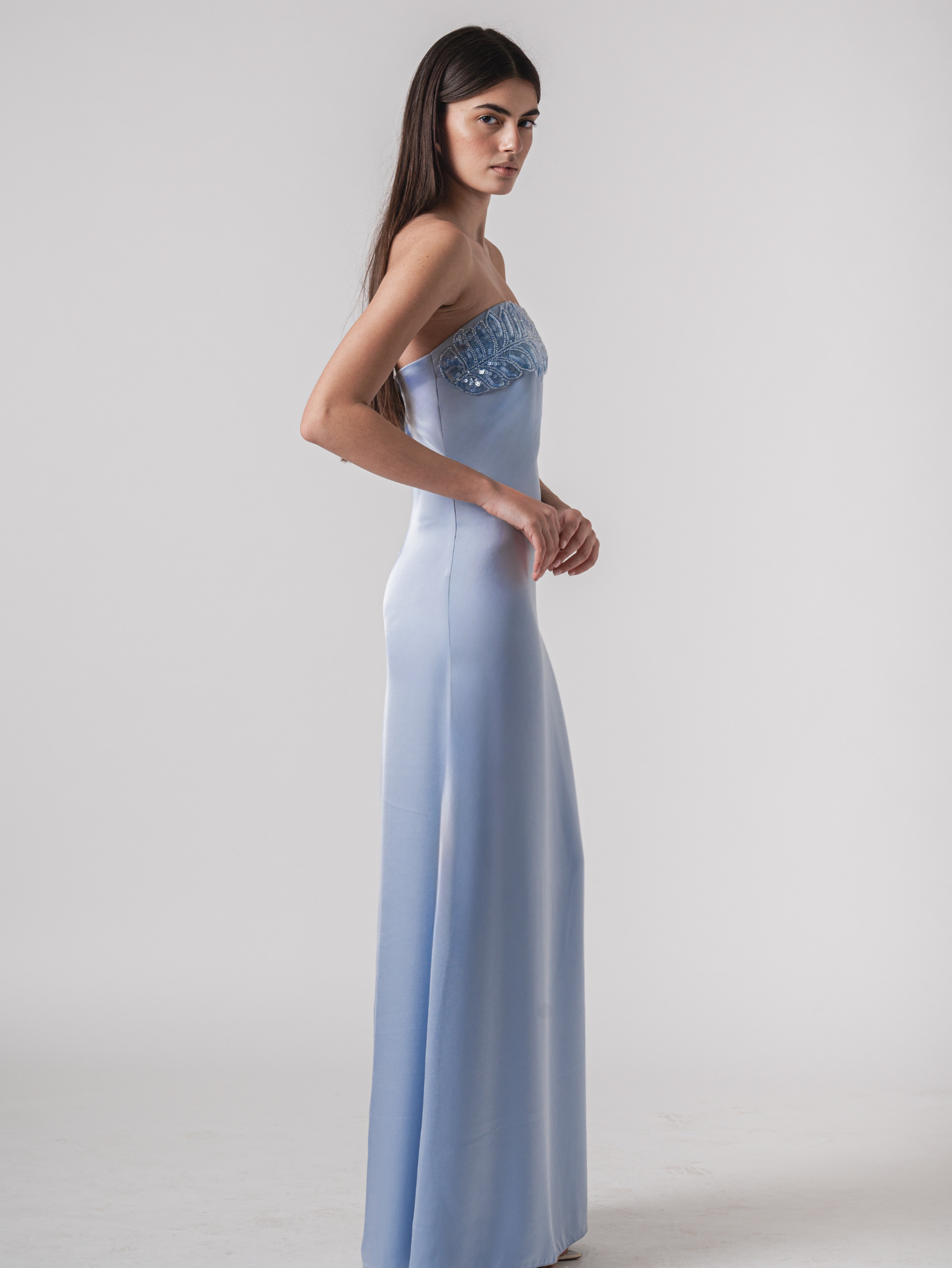DARIA MAXI DRESS - LIGHT BLUE