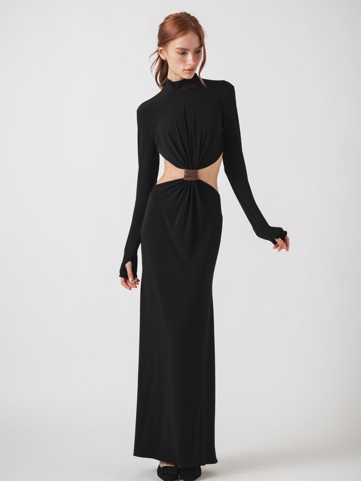 BRUME MAXI DRESS - BLACK
