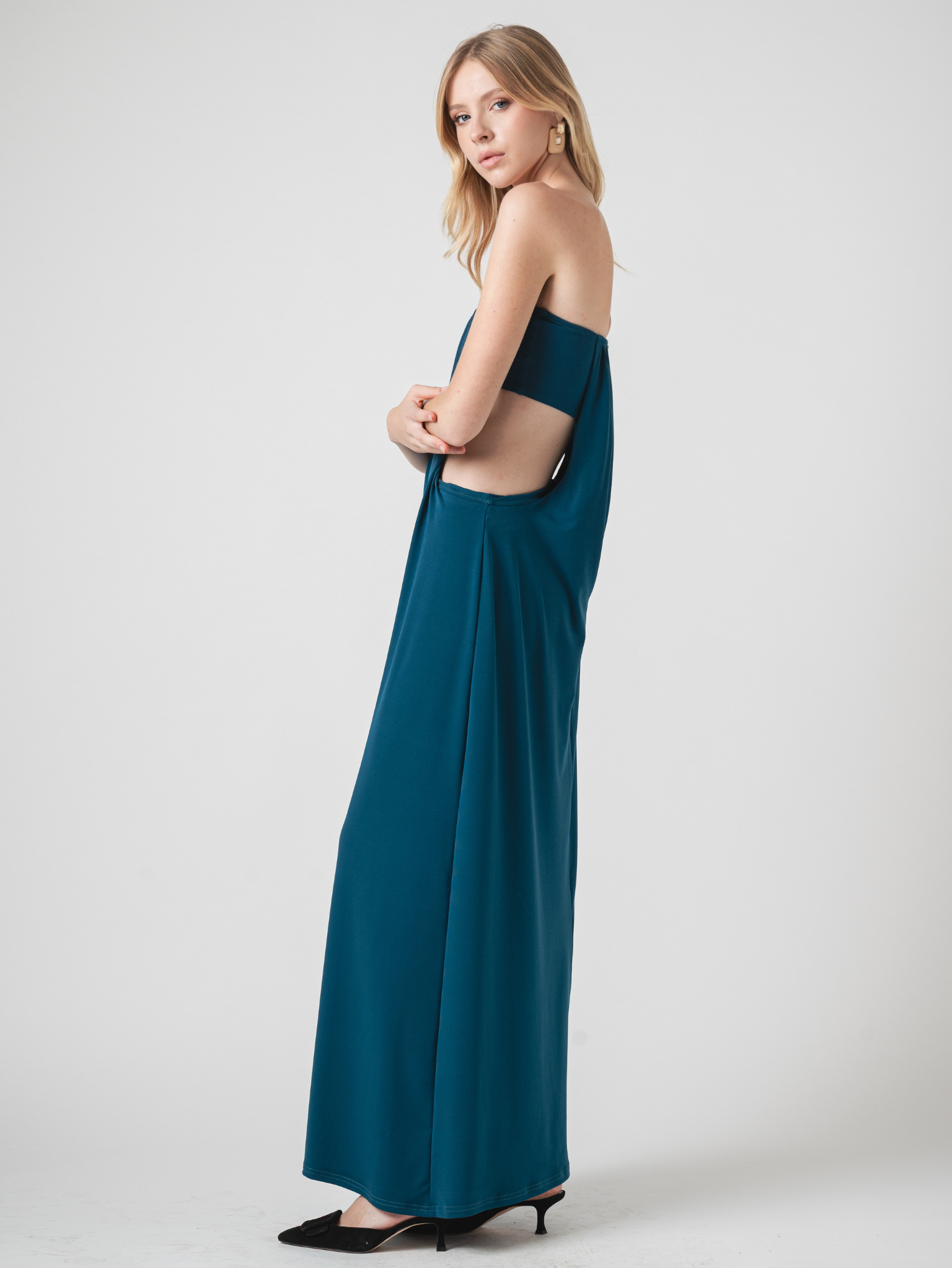 AMARA MAXI DRESS - TEAL