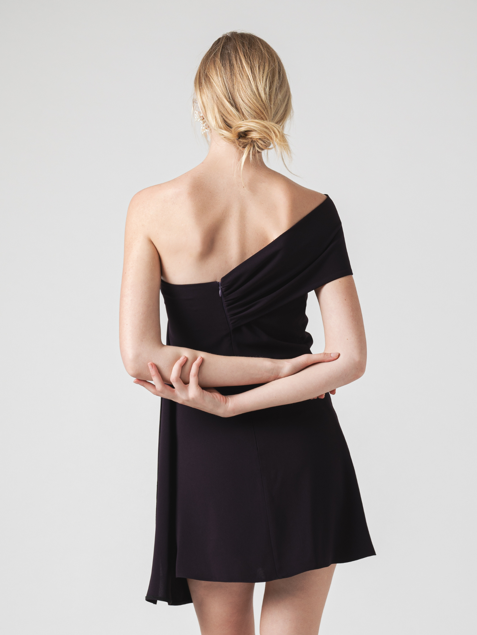 LILA MINI DRESS - AUBERGINE