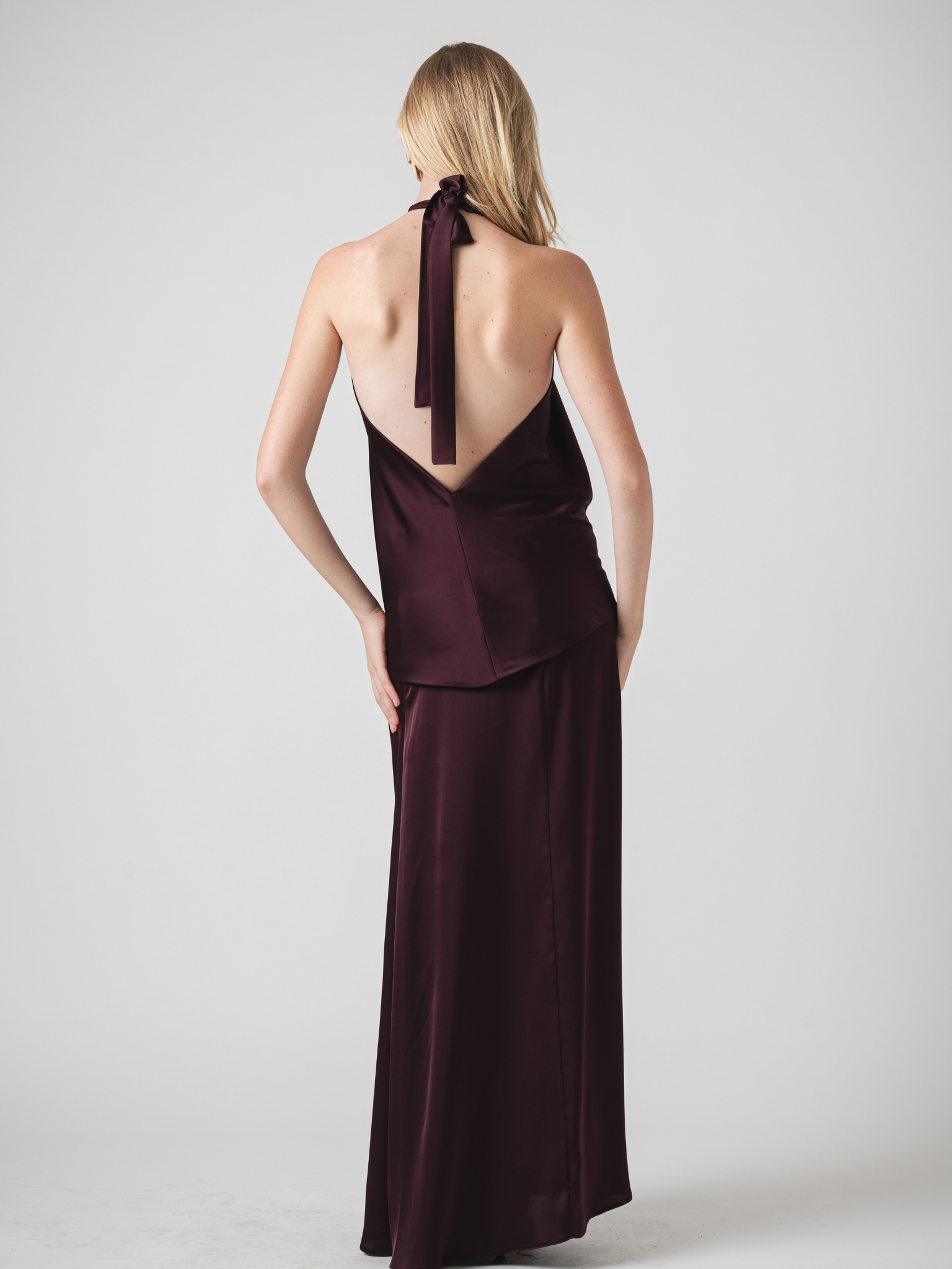 CHUTE SKIRT - AUBERGINE