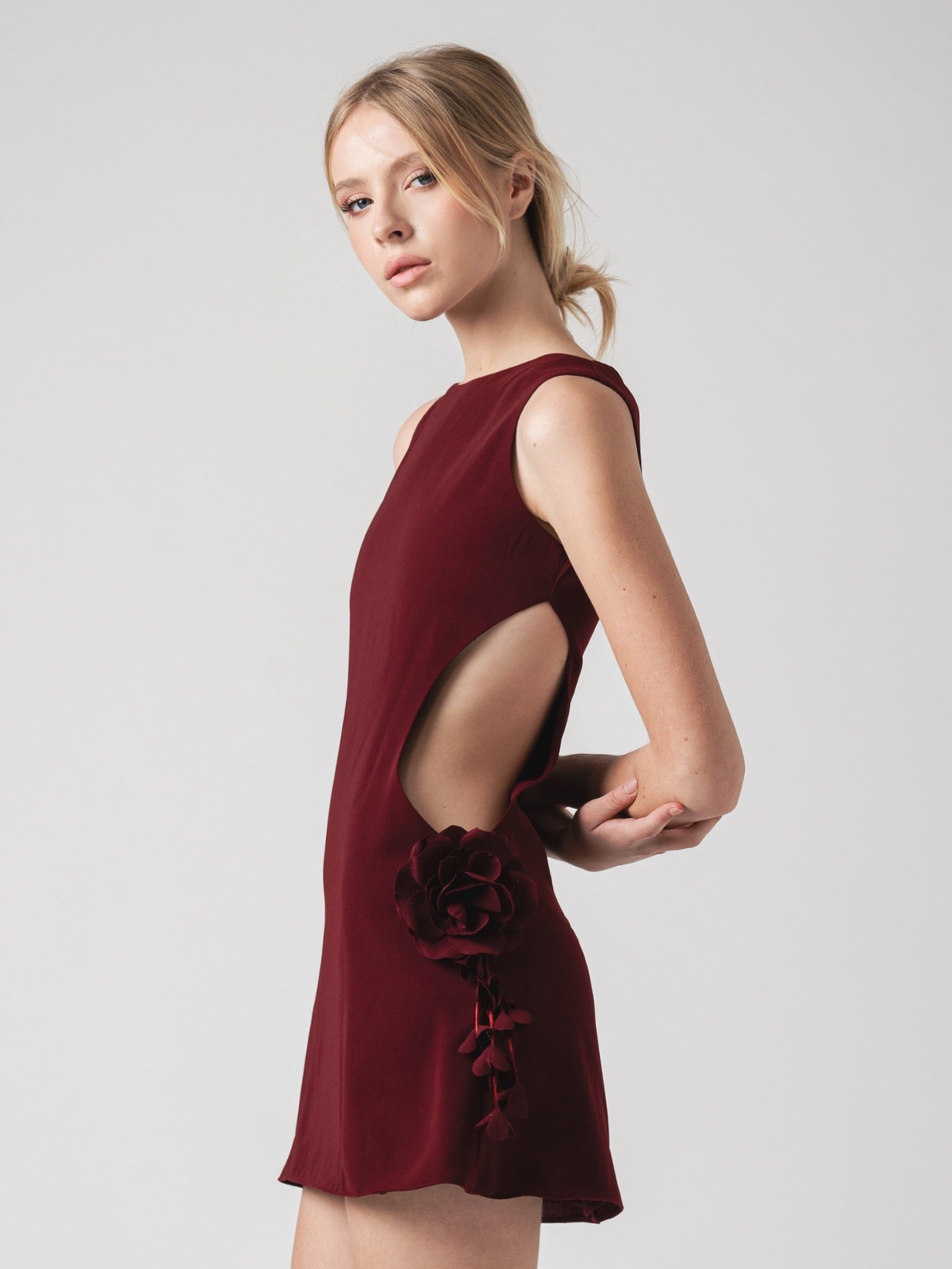 IVY MINI DRESS - WINE