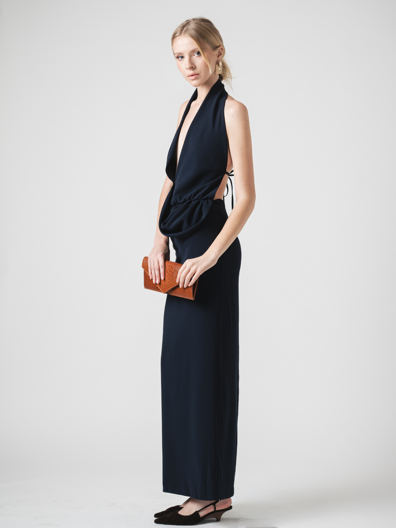 DUNE MAXI DRESS - NAVY