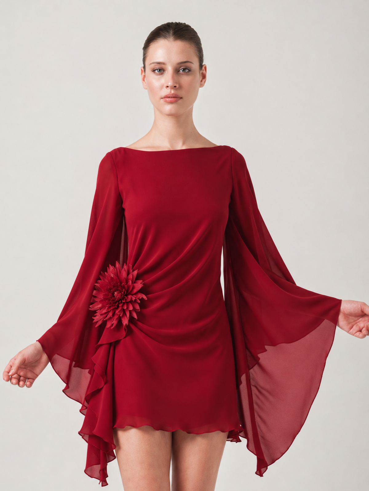 LEONIE MINI DRESS - RED