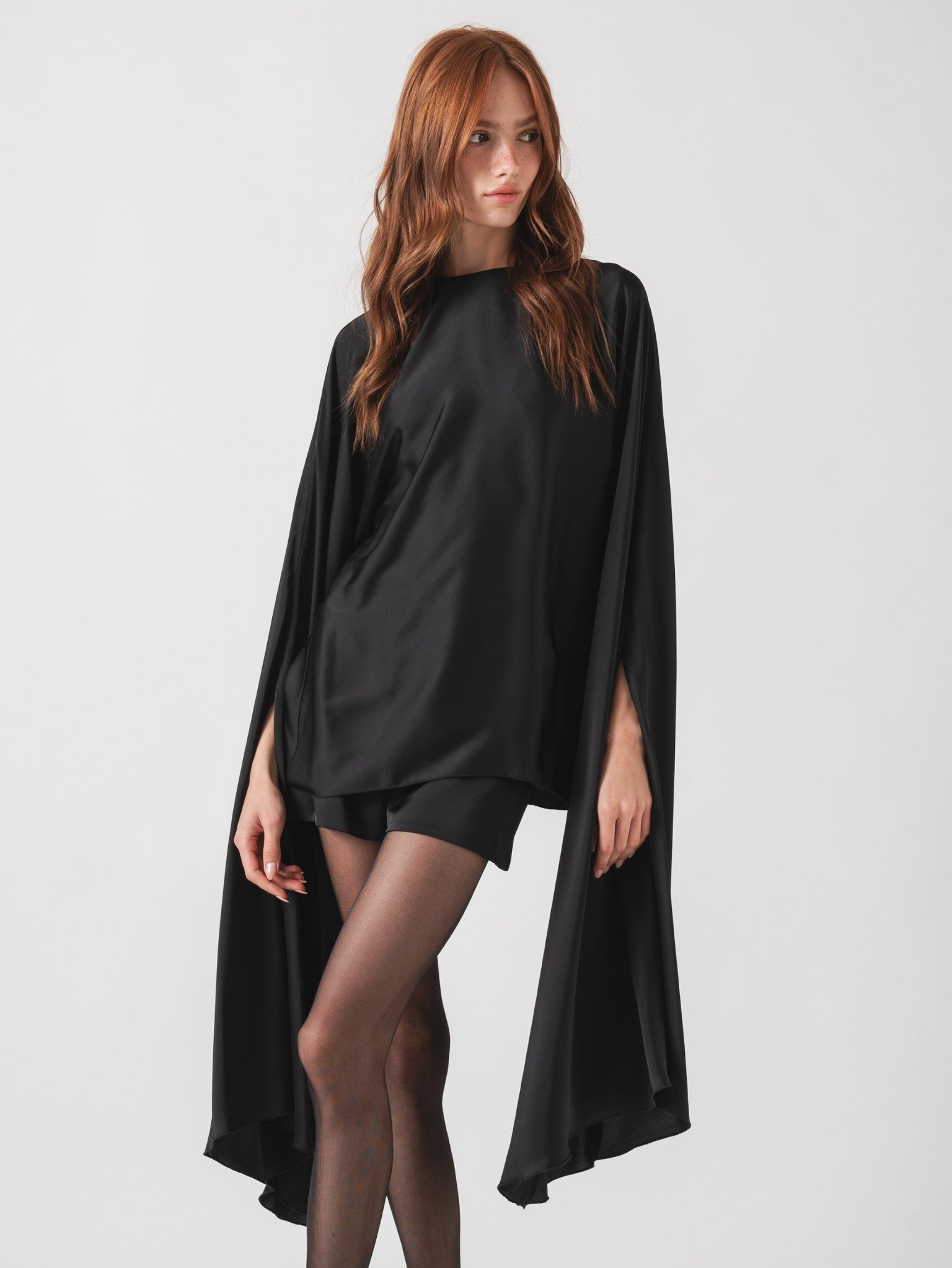 OPHELIA TOP -  BLACK