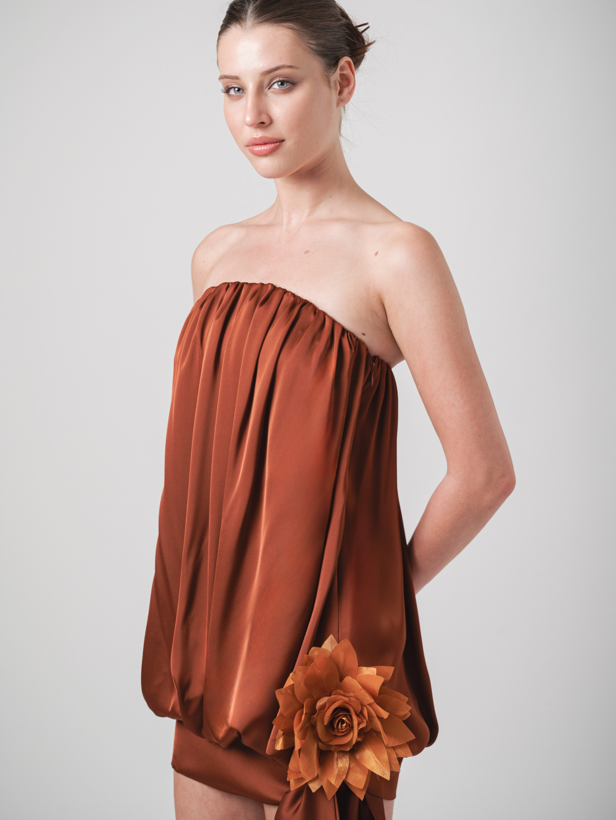 CLOÉ MINI DRESS - TERRACOTTA