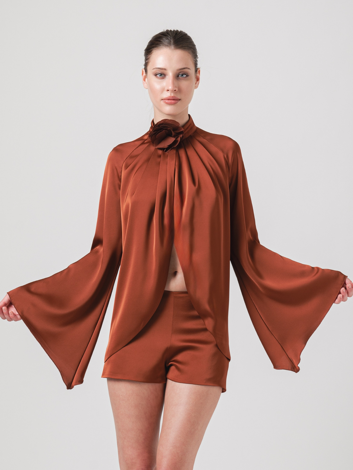 LYRA TOP - TERRACOTTA