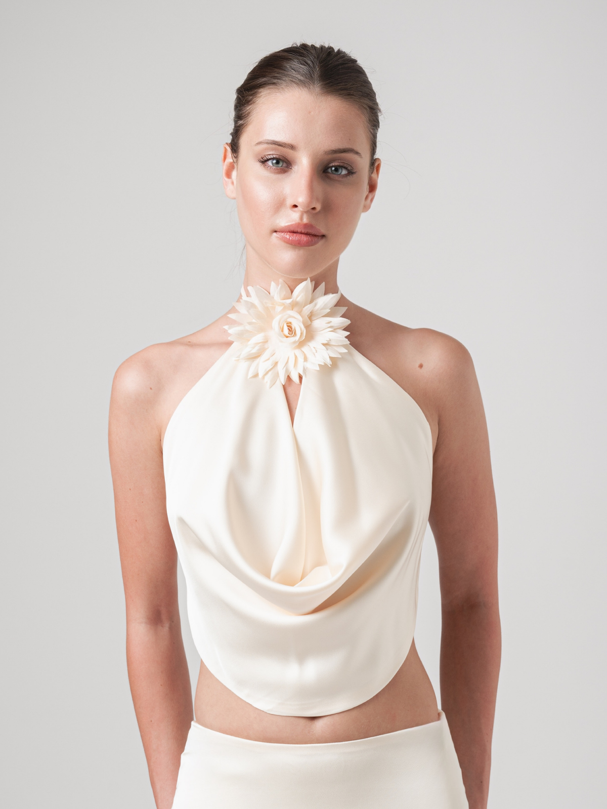 FIORE TOP - CREAM