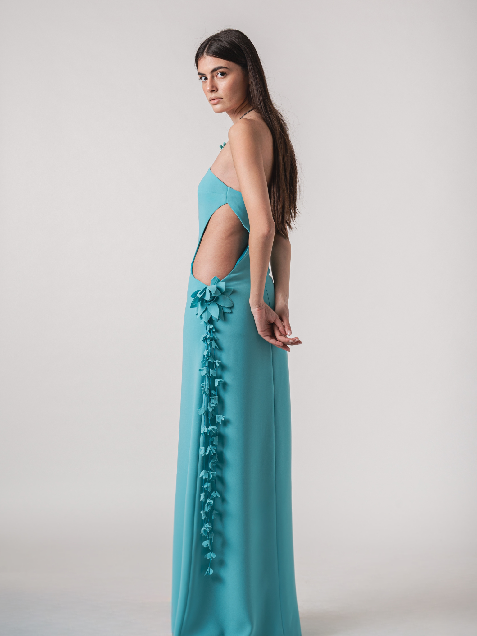ISLA MAXI DRESS - TURQUOISE