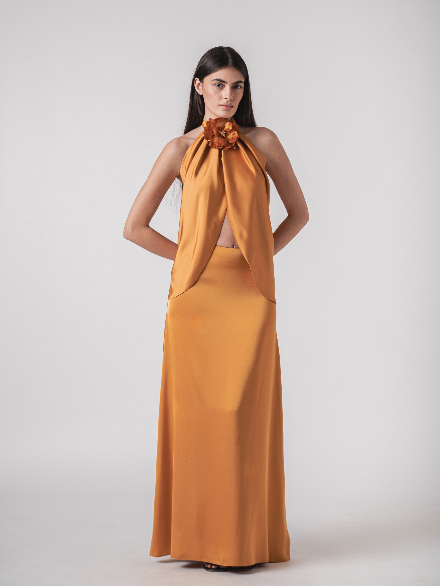 LILY TOP - MANDARIN