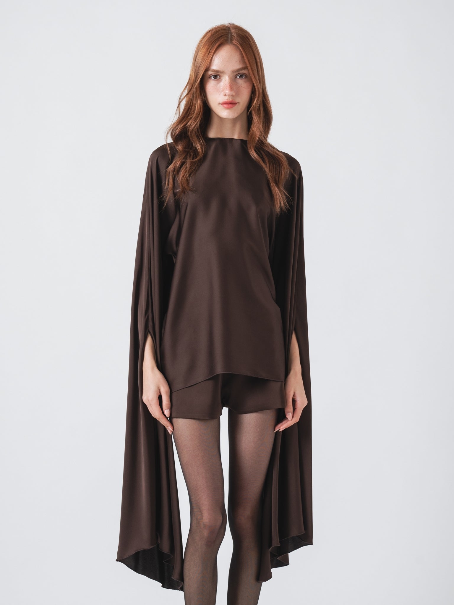 OPHELIA TOP - CHOCOLATE