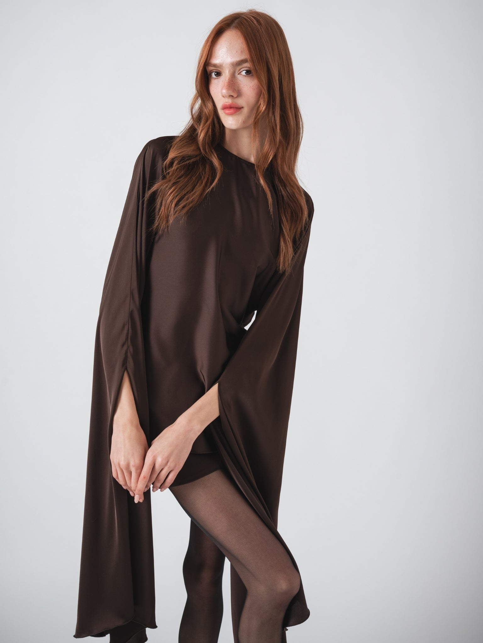 OPHELIA TOP - CHOCOLATE