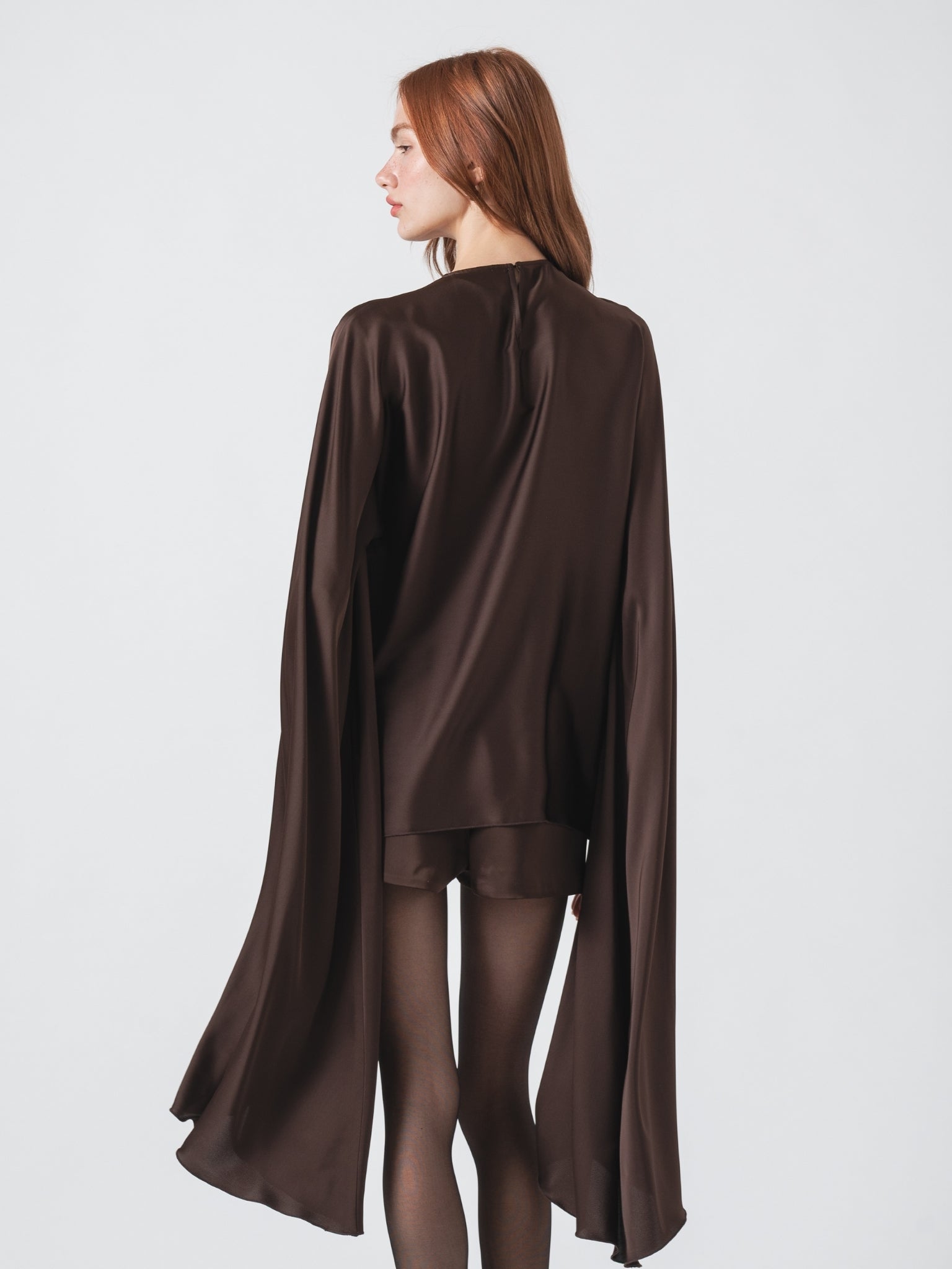 OPHELIA TOP - CHOCOLATE