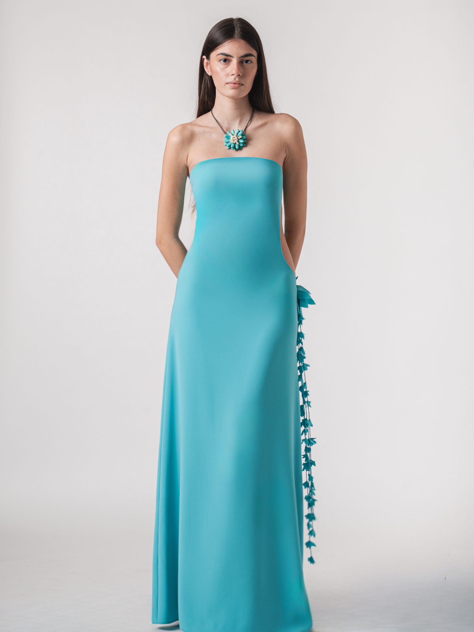 ISLA MAXI DRESS - TURQUOISE